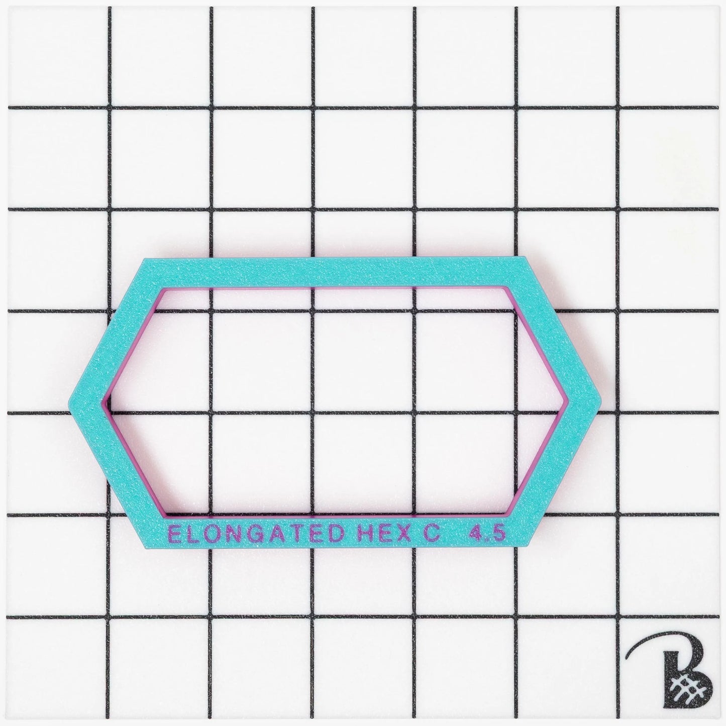 Elongated Hexagon (version C) Cookie Cutter (recommend sizing up)