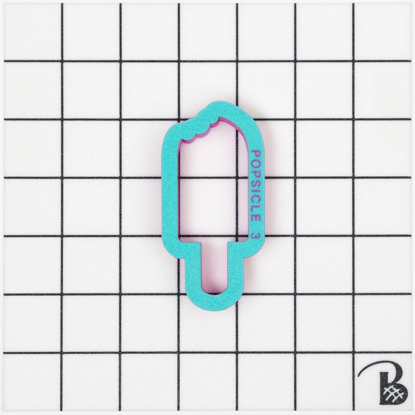 Popsicle Missing a Bite Cookie Cutter (recommend sizing up)