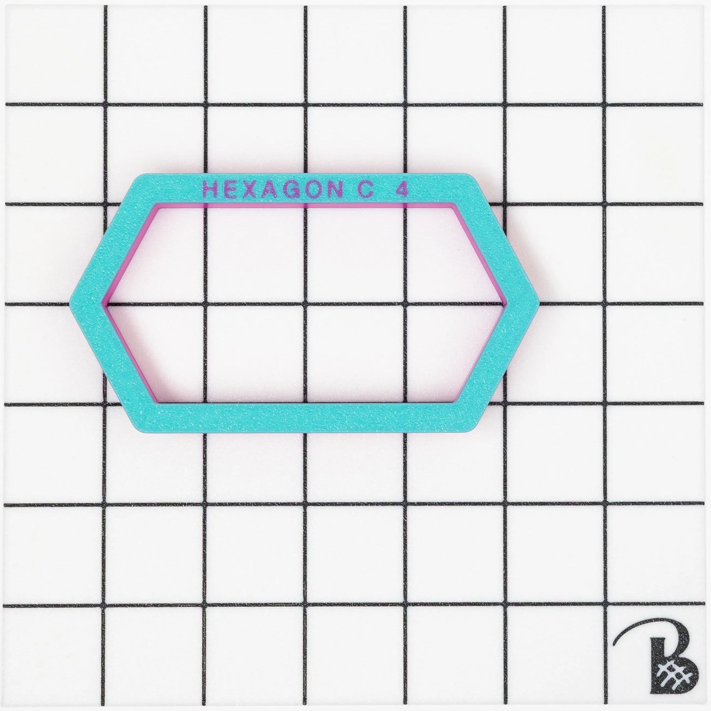 Elongated Hexagon (version C) Cookie Cutter (recommend sizing up)