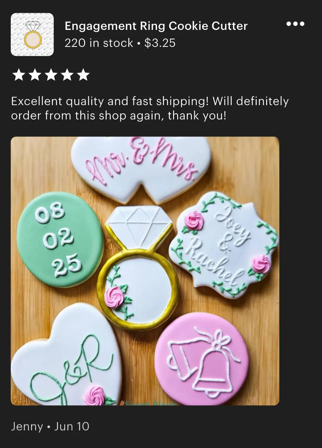 Engagement Ring Cookie Cutter