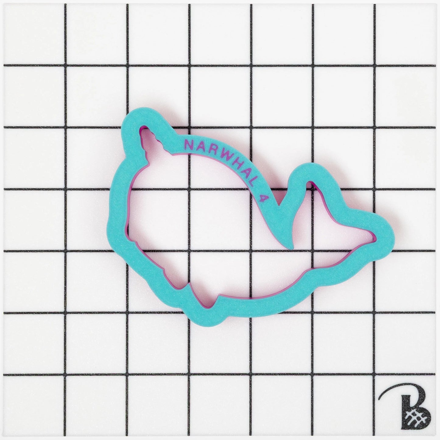 Narwhal Cookie Cutter (recommend sizing up)