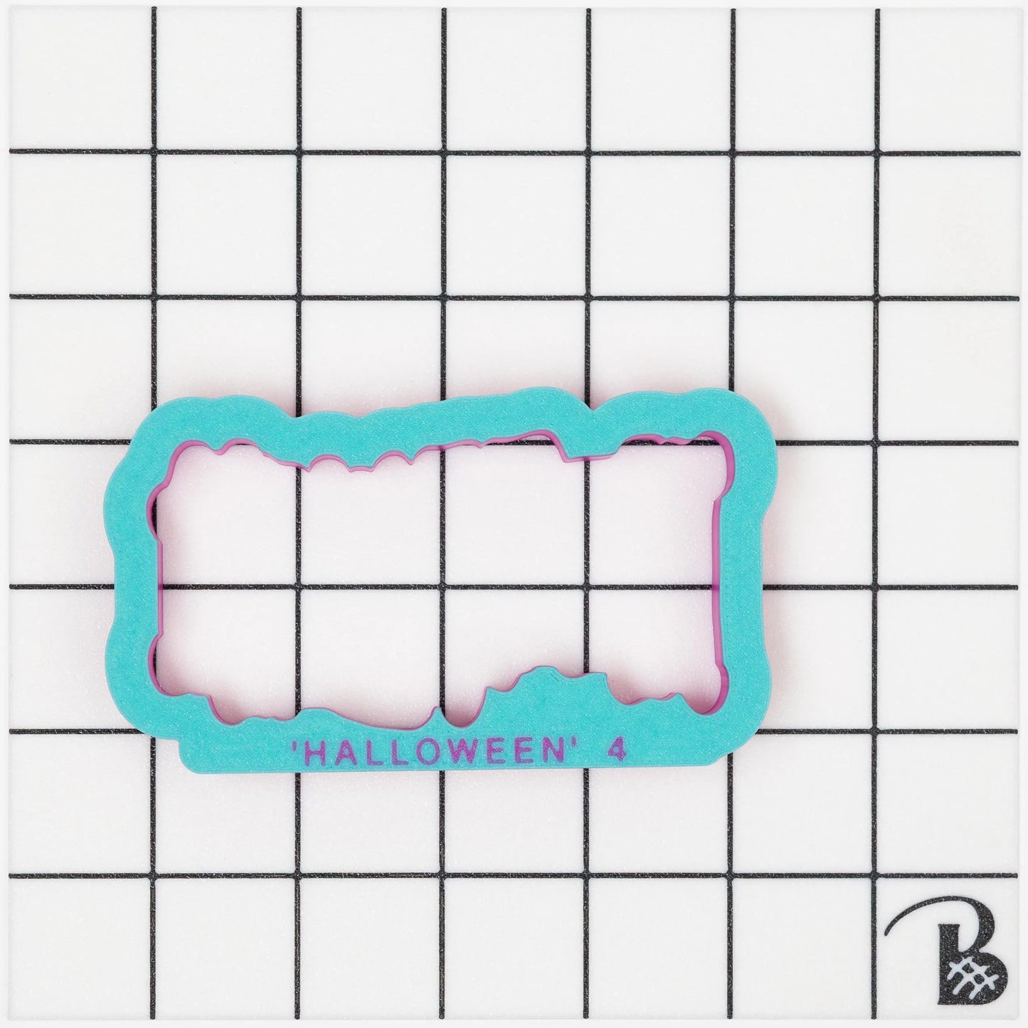 Halloween Text Cookie Cutter (optional Stencil) (recommend sizing up)