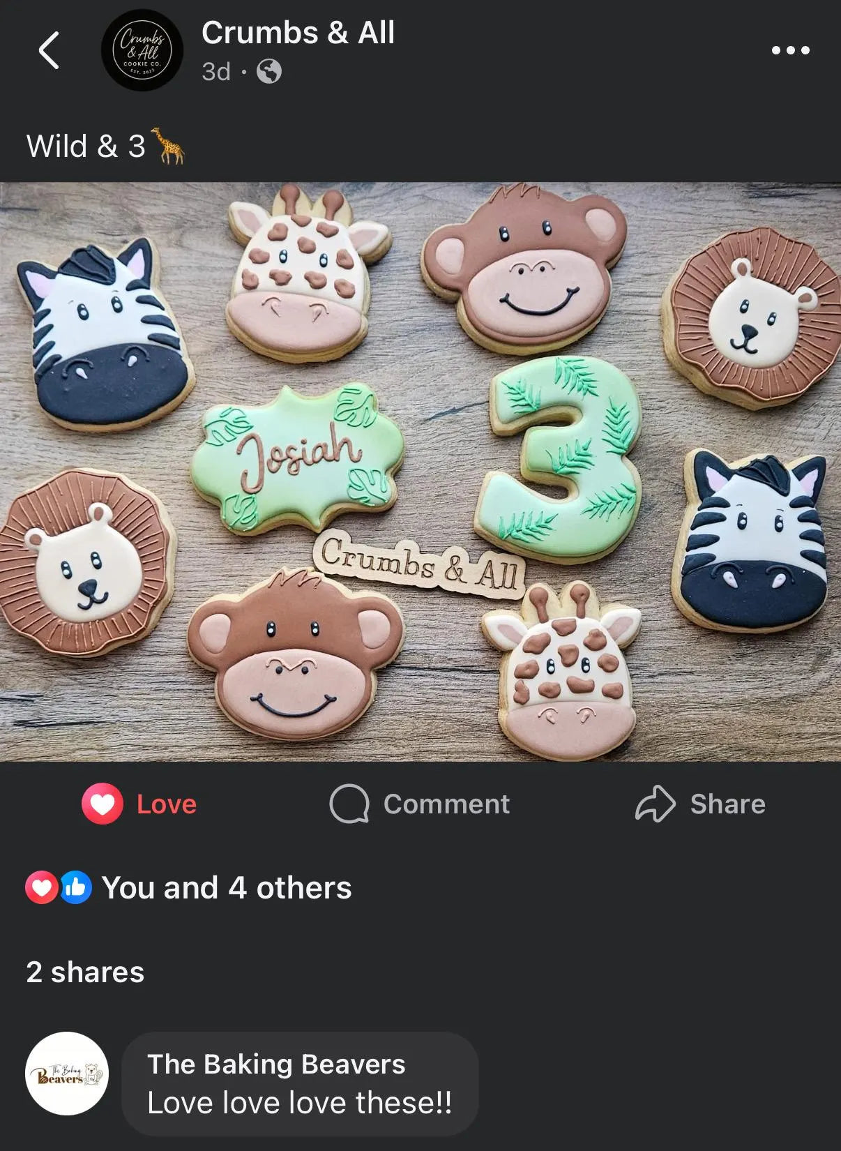 Zoo Animal Heads - Set of 4 Cookie Cutters