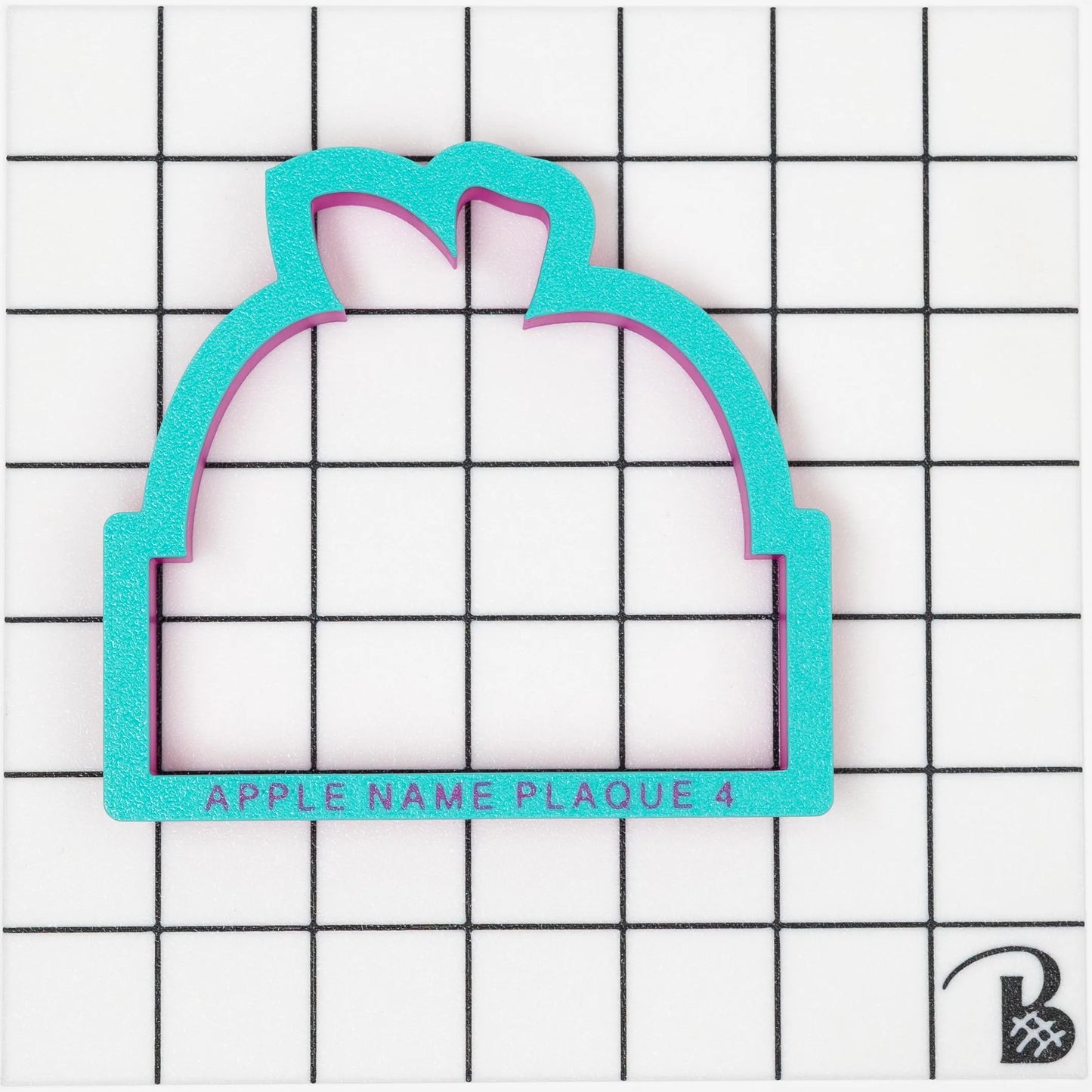 Apple Name Plaque Cookie Cutter