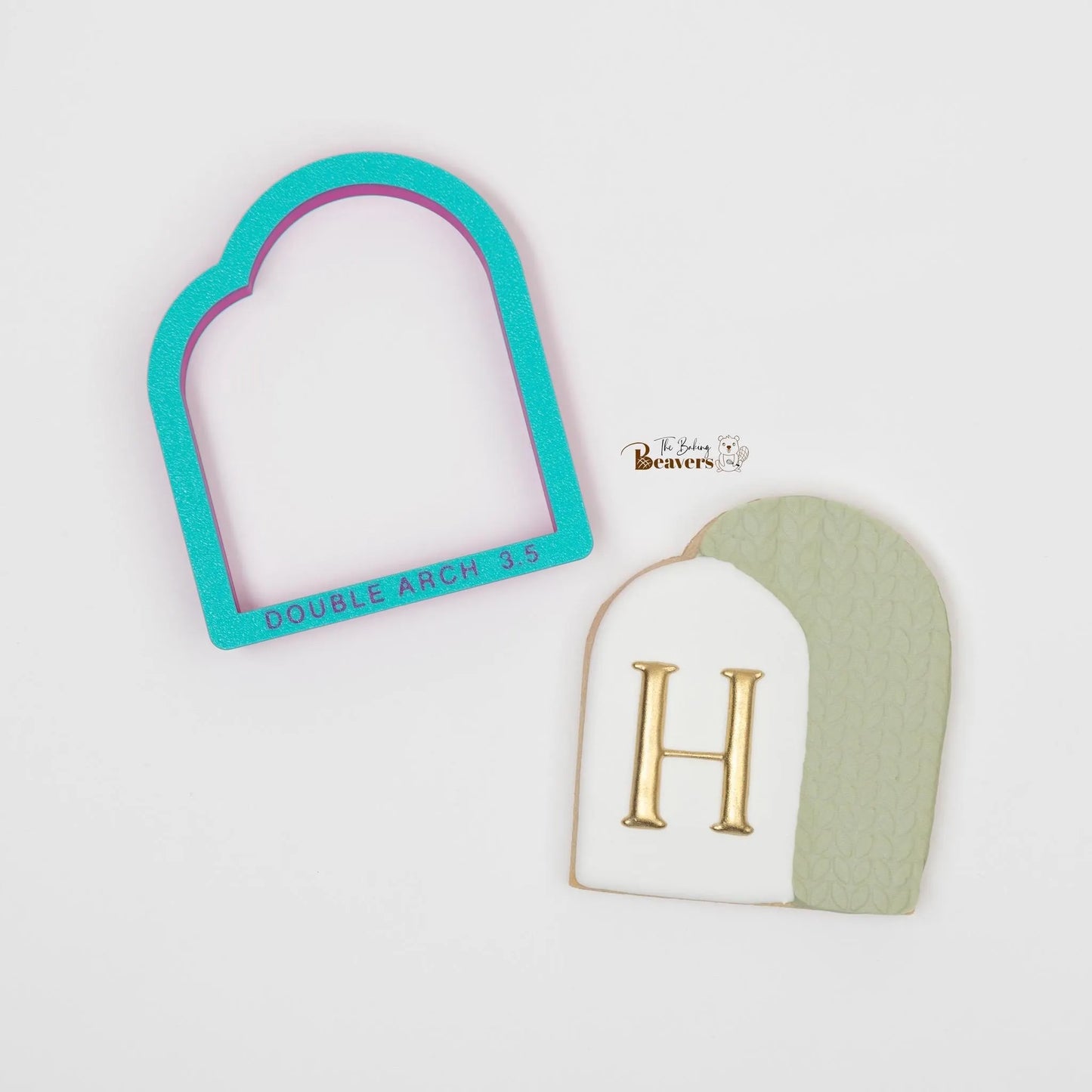 Double ARCH Plaque Cookie Cutter (may want to size down)