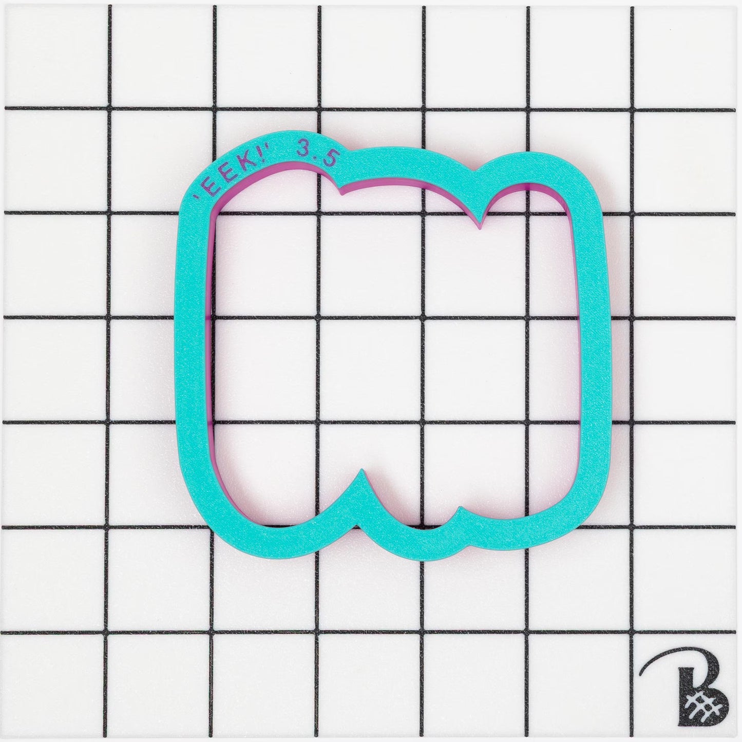 Eek! Text Cookie Cutter (With or Without Stencil)