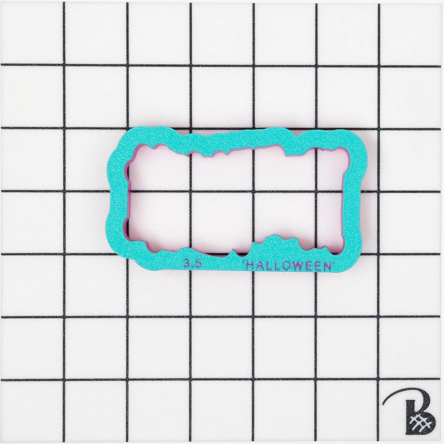 Halloween Text Cookie Cutter (optional Stencil) (recommend sizing up)