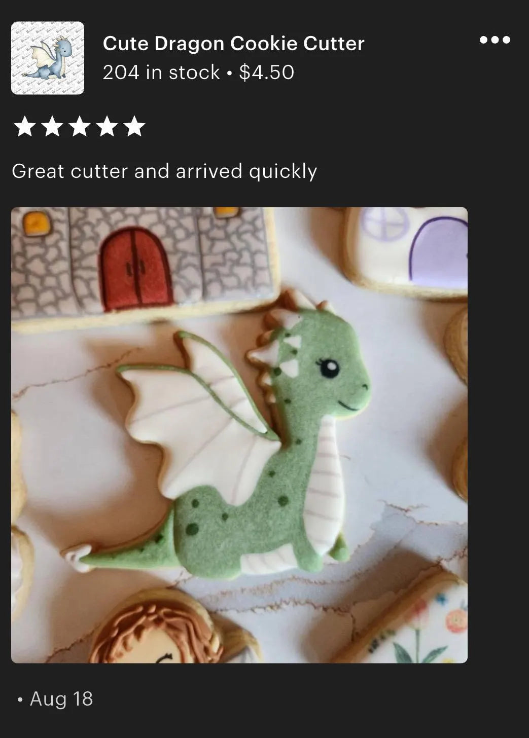 Cute Dragon Cookie Cutter