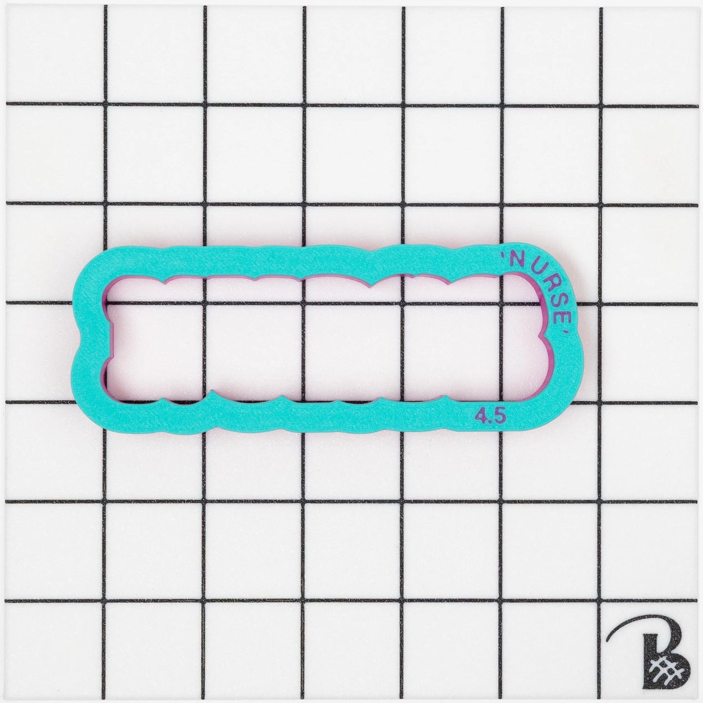 Nurse Text Cookie Cutter (optional stencil) (recommend sizing up)