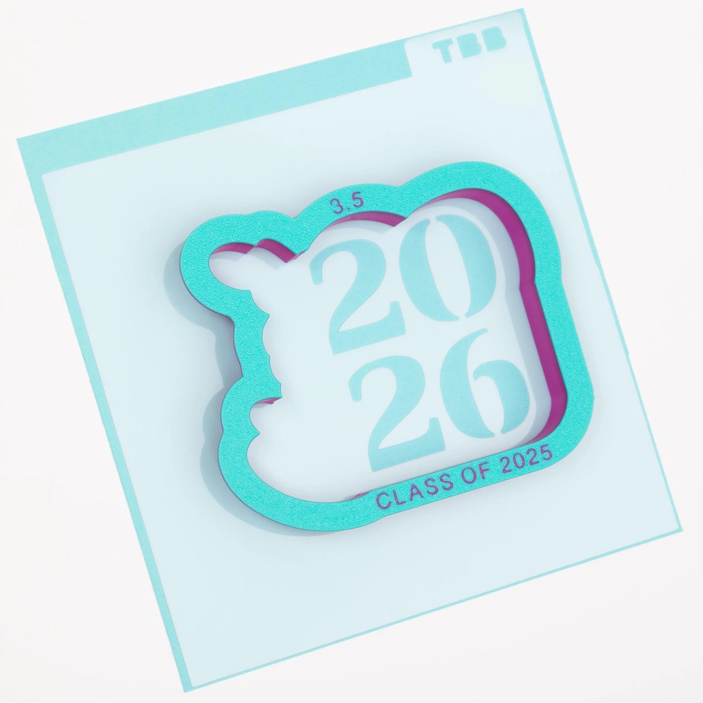 Class of 2026 Graduation Cookie Cutter (optional year stencil_