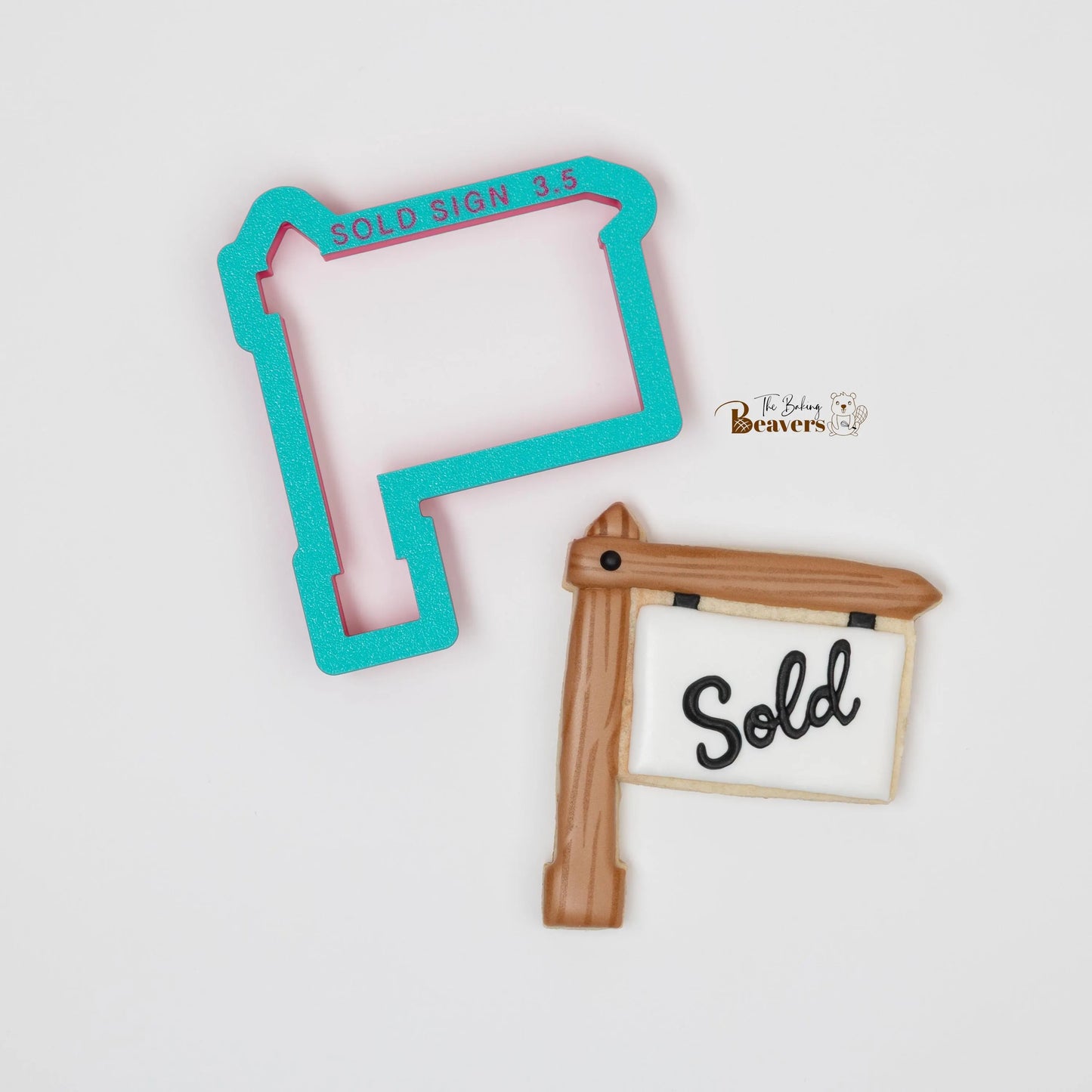 Home Sold Sign Cookie Cutter | For Sale Sign cookie cutter | Realtor cookie cutter