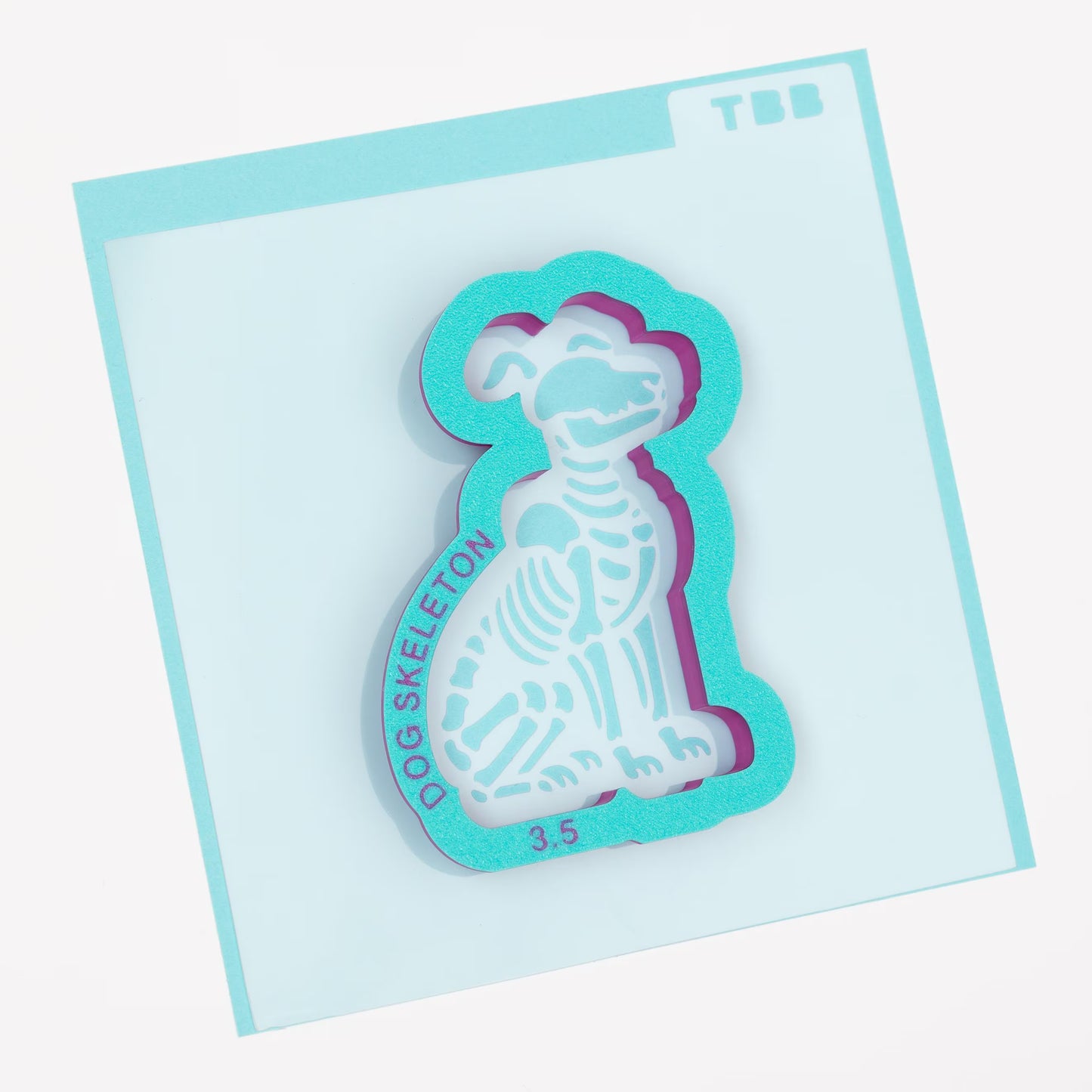 Dog Skeleton Stencil (Option to add cutter)