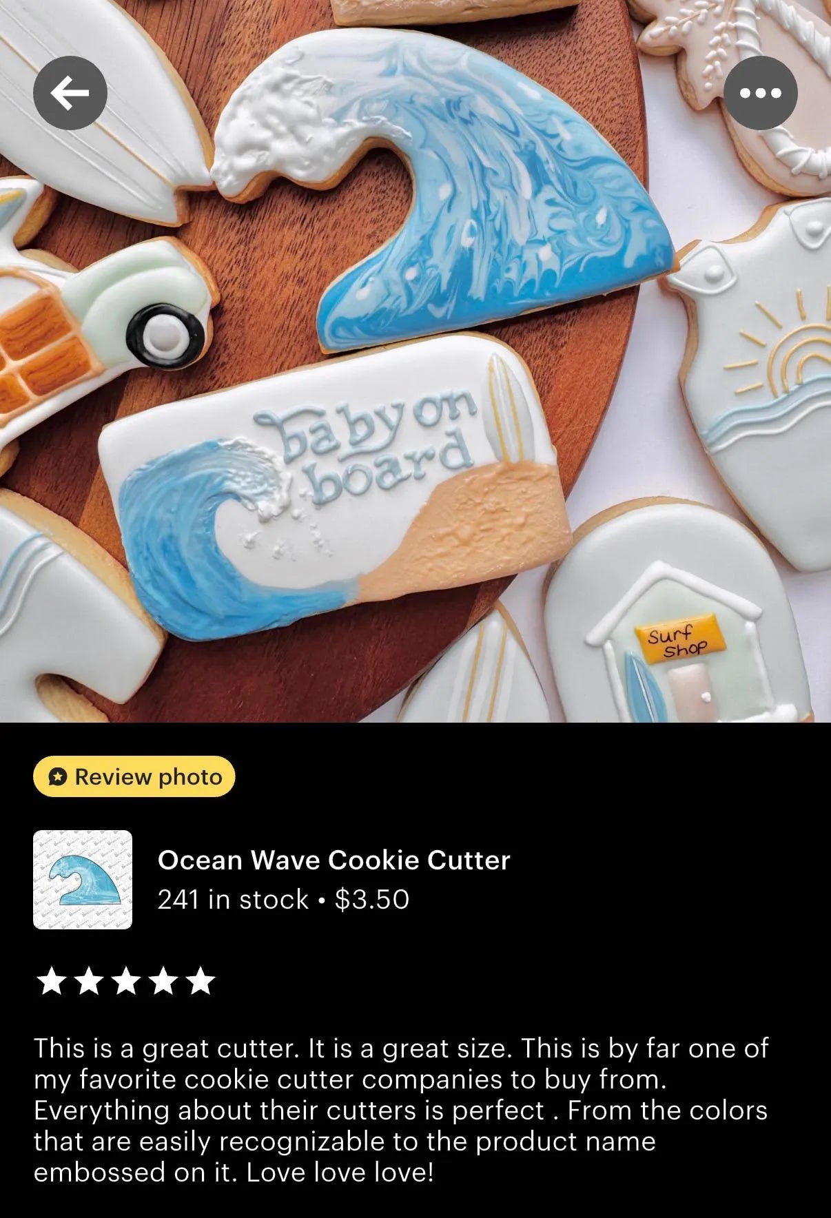 Ocean Wave Cookie Cutter