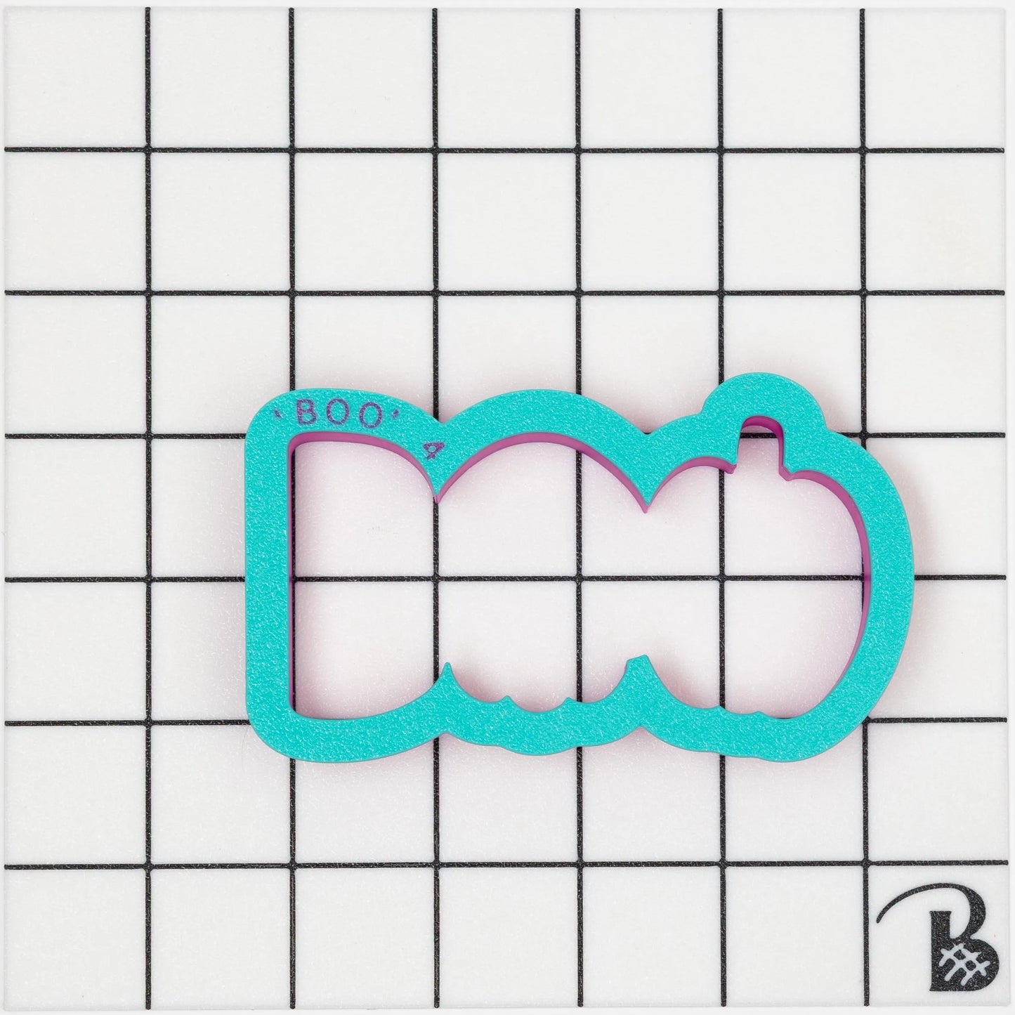 Boo Text with Skull and Pumpkin Cookie Cutter