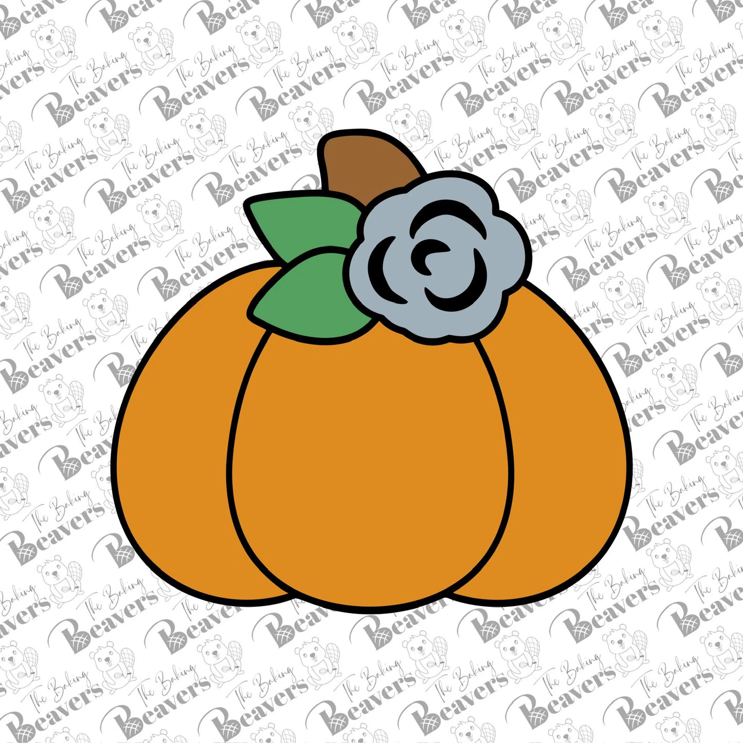 Pretty Pumpkin with Flower Cookie Cutter