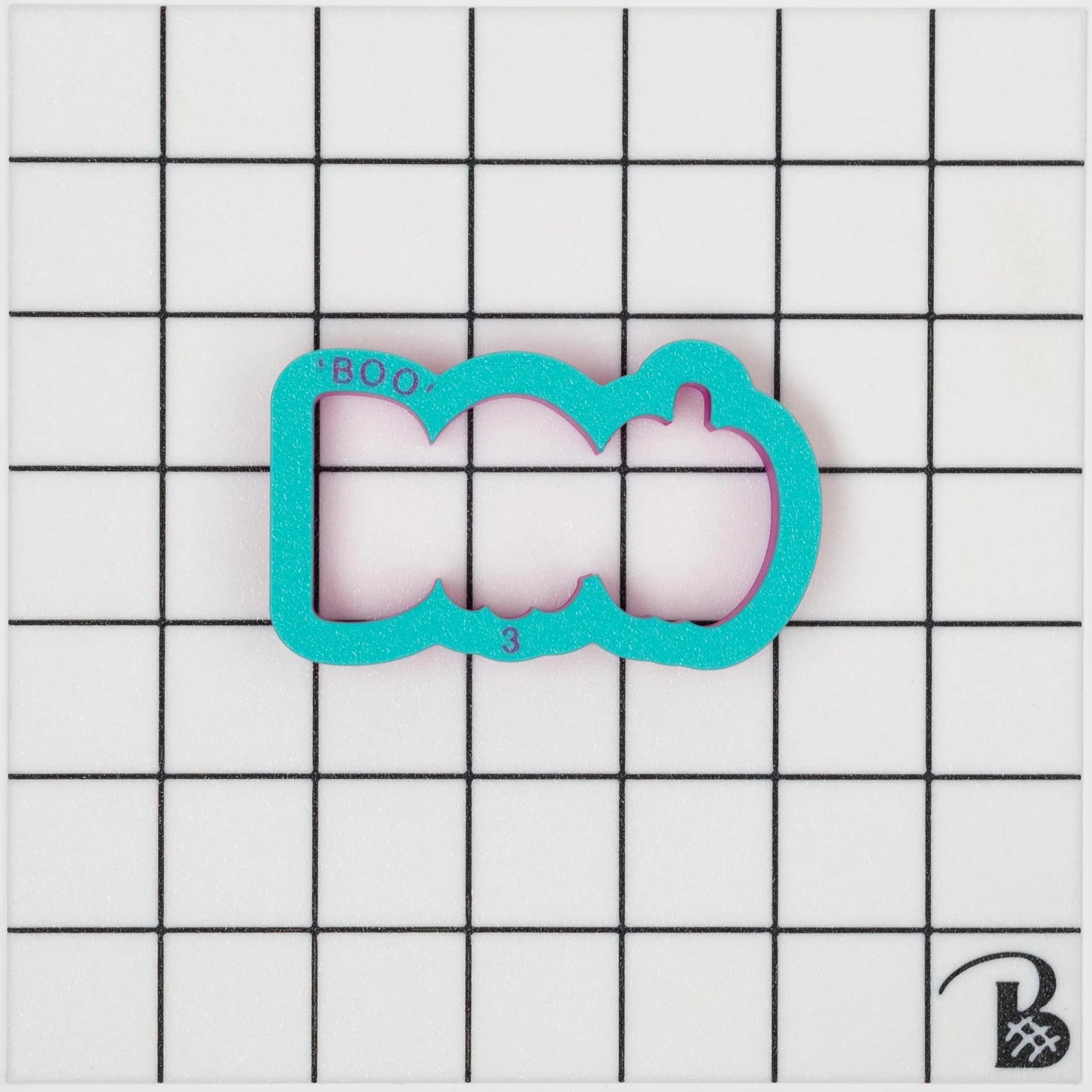 Boo Text with Skull and Pumpkin Cookie Cutter