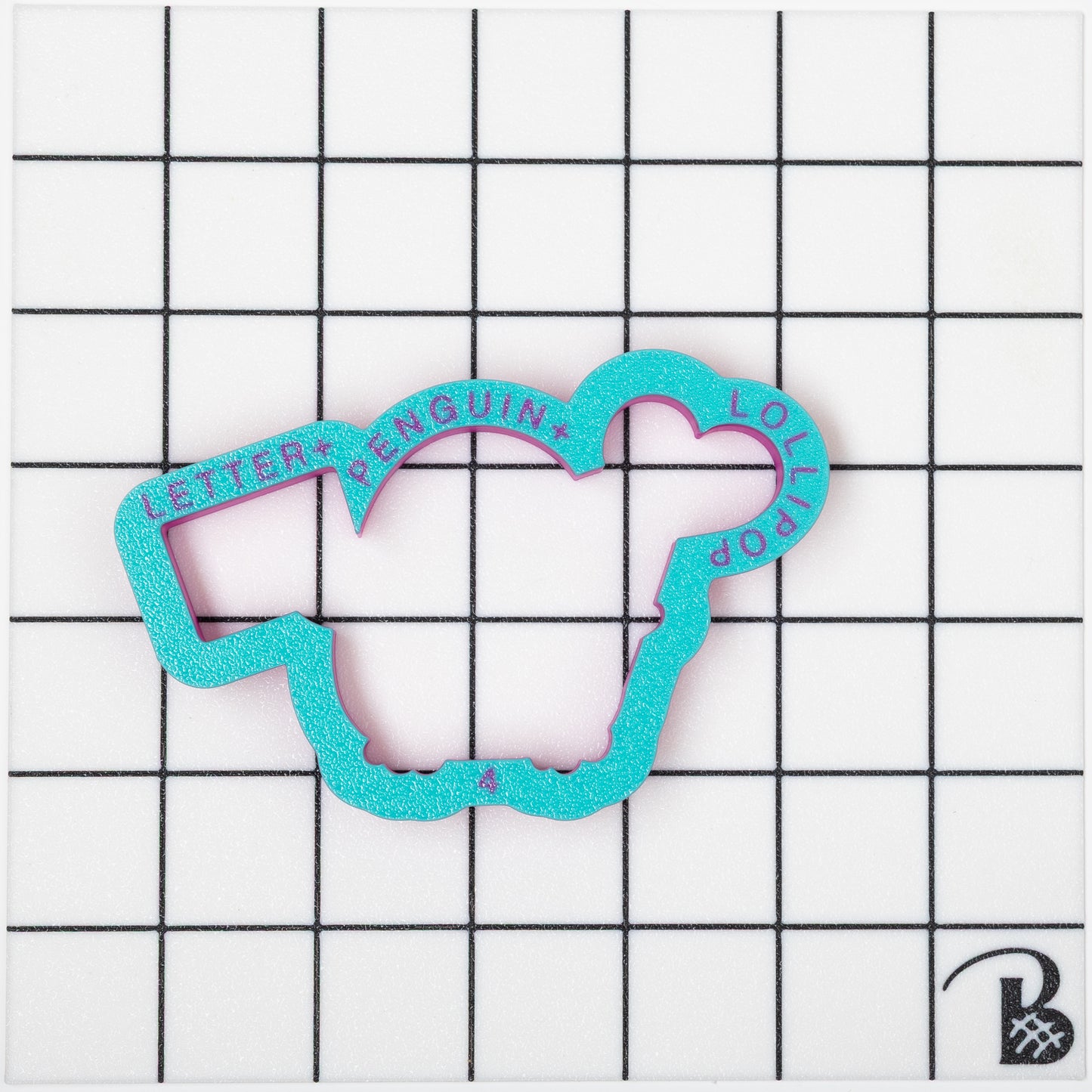 Penguin with Love Letter and Lollipop Cookie Cutter (highly recommend sizing UP)