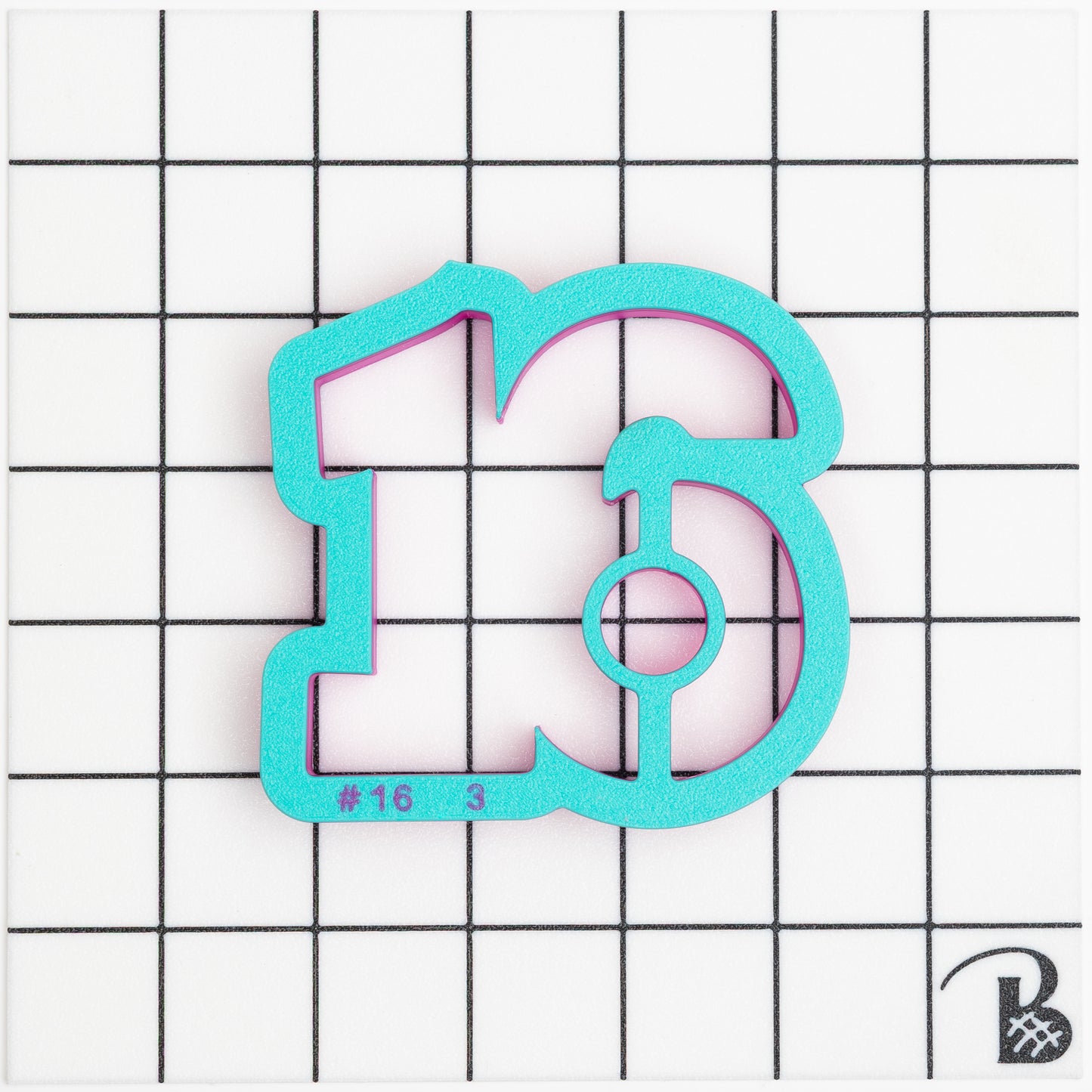 16/Number Sixteen Cookie Cutter