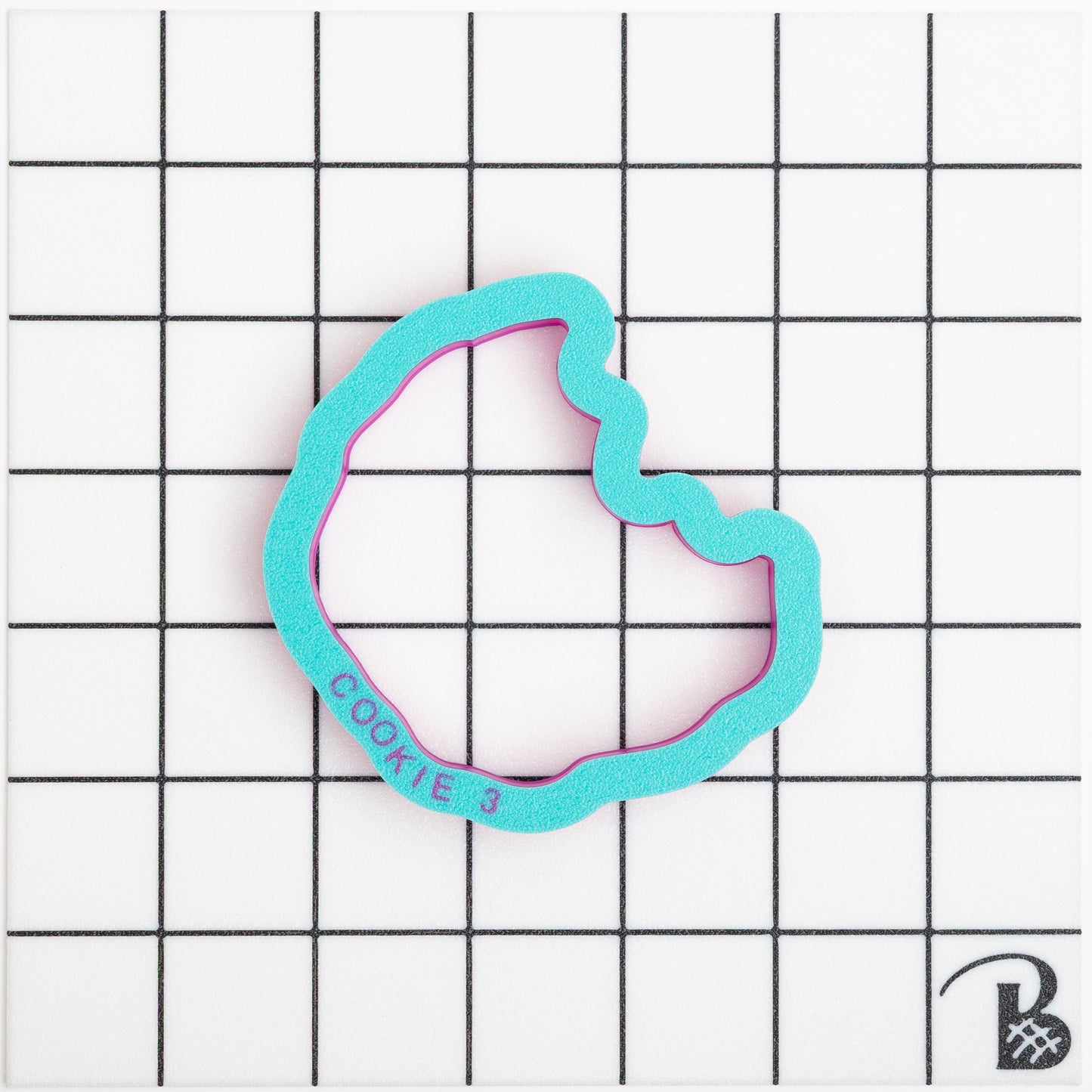 Chocolate Chip Cookie with bite Cookie Cutter