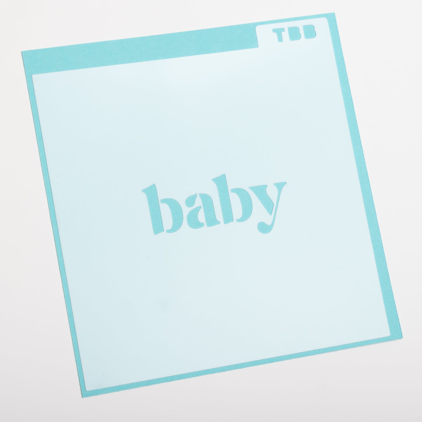 Baby Print Text Cookie Cutter (optional Stencil) (recommend sizing up)