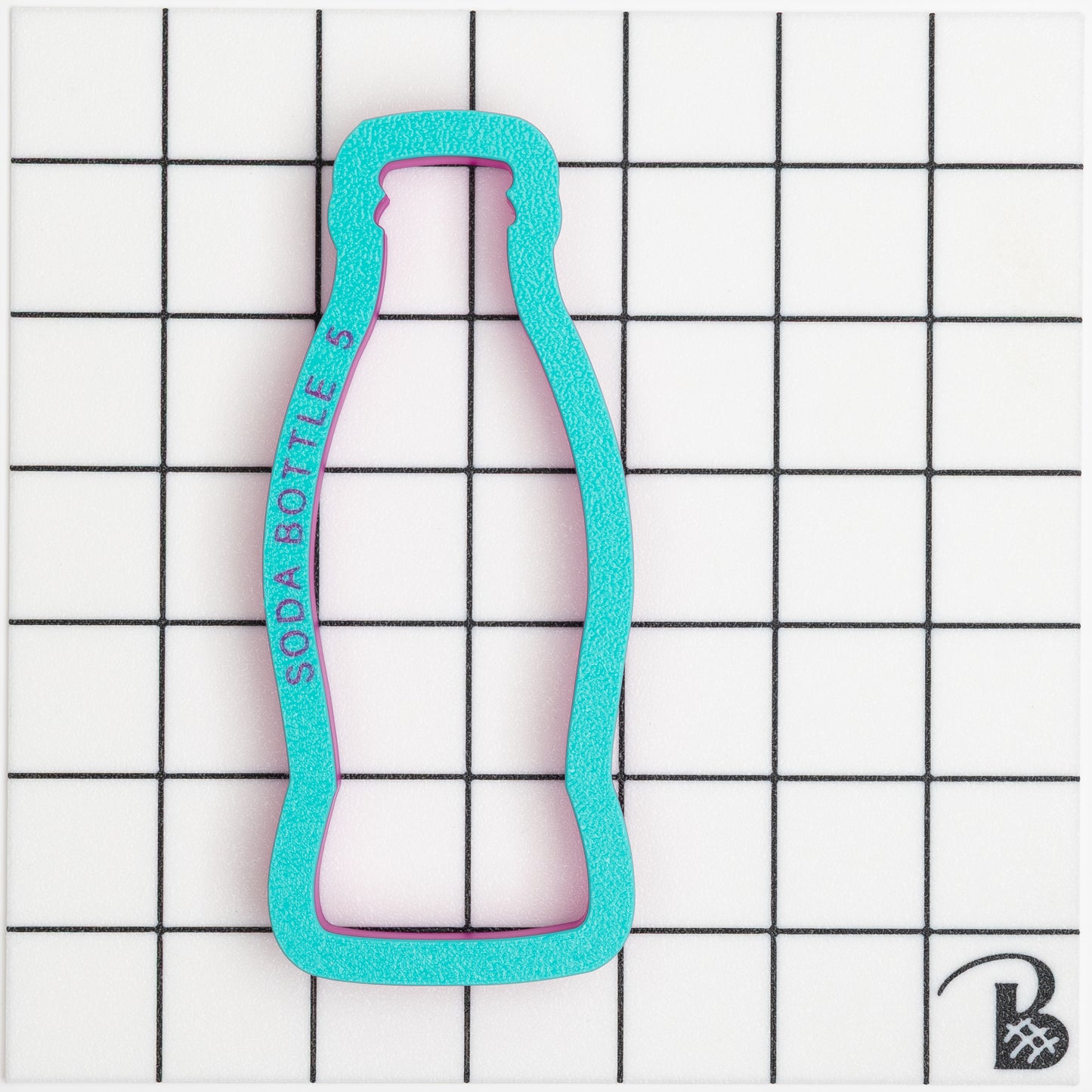 Glass Soda Bottle Cookie Cutter (recommend sizing up)