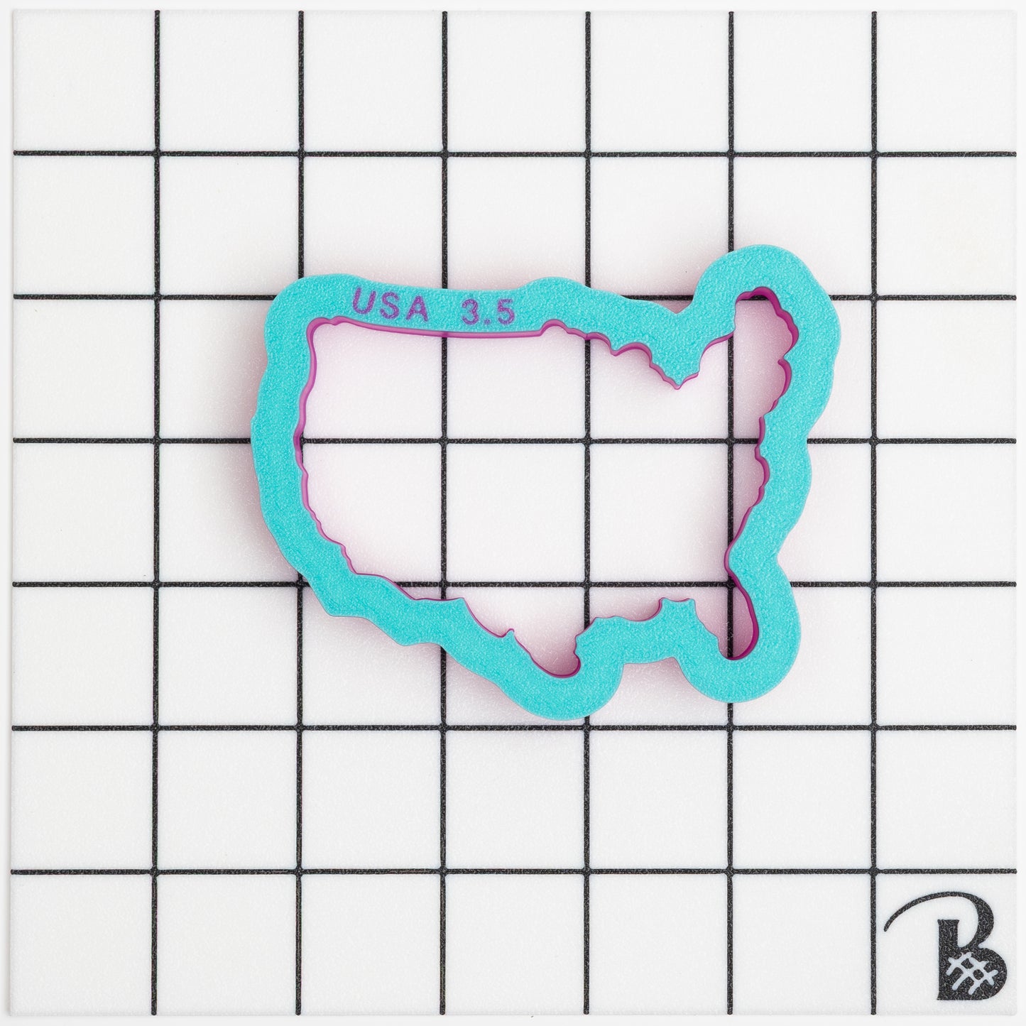 United States Map Cookie Cutter (recommend sizing up)