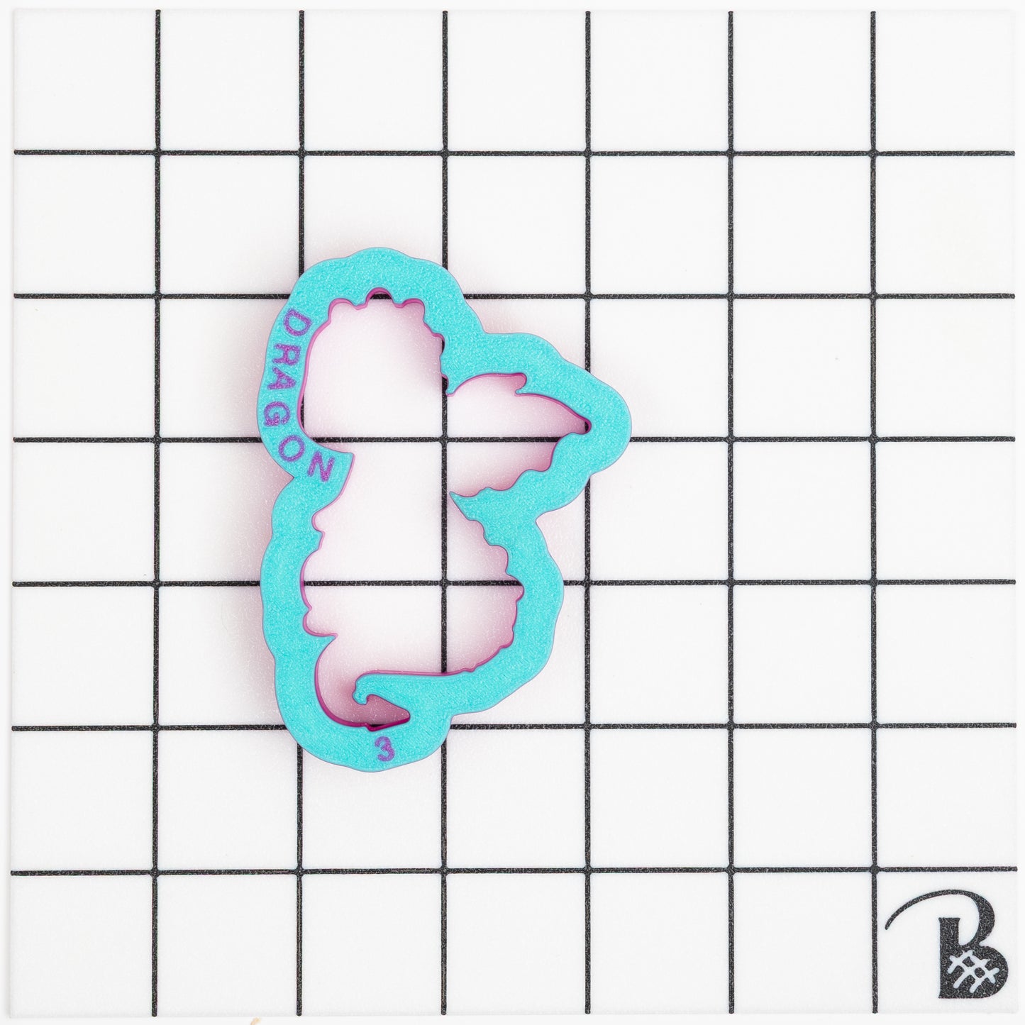 Dragon (sitting) Cookie Cutter (recommend sizing up) (updated)