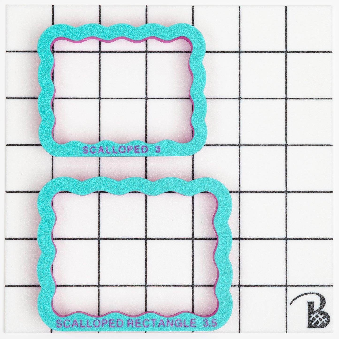 Scalloped Rectangle Plaque Cookie Cutter