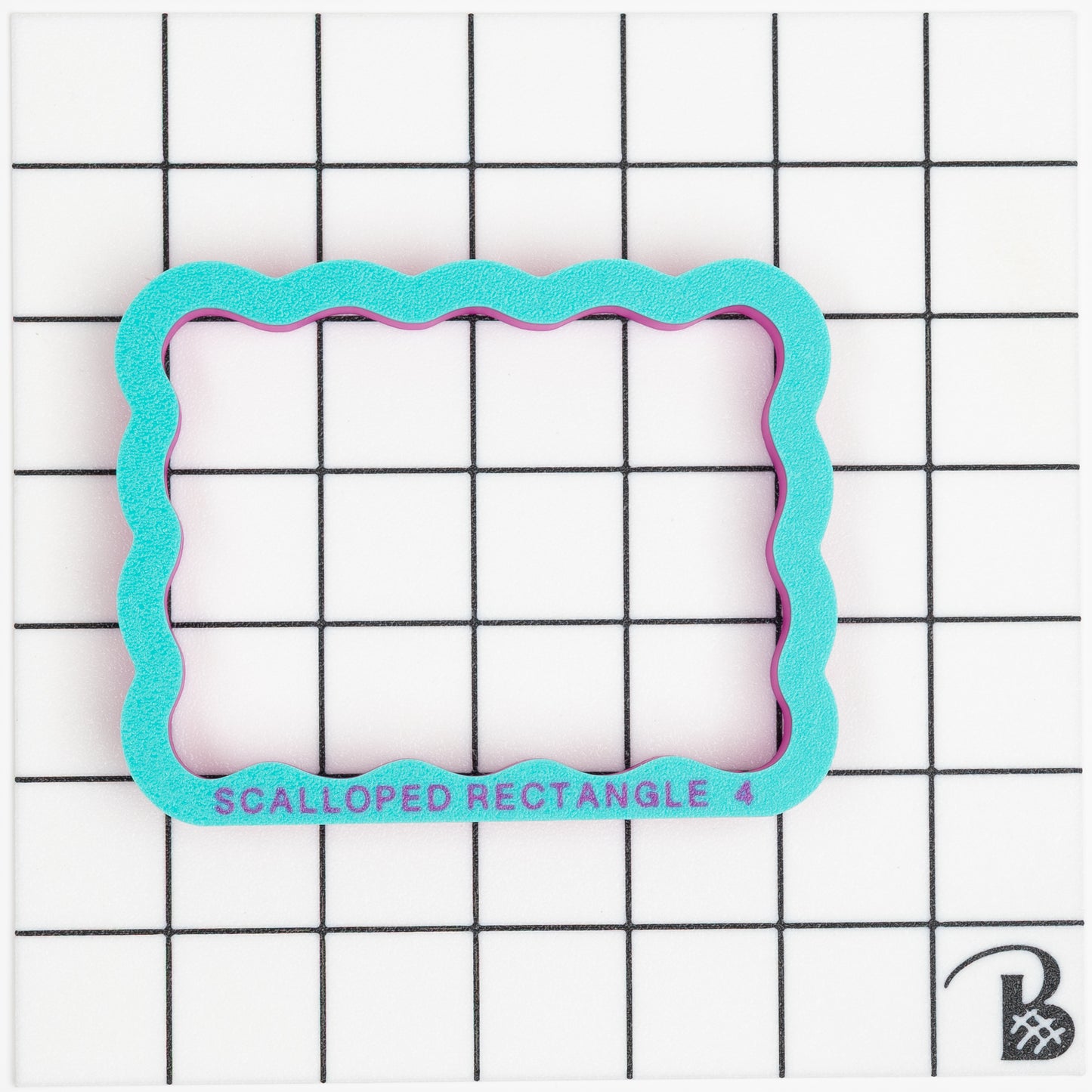 Scalloped Rectangle Plaque Cookie Cutter