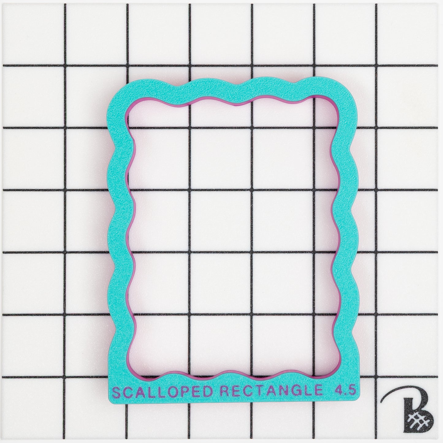 Scalloped Rectangle Plaque Cookie Cutter