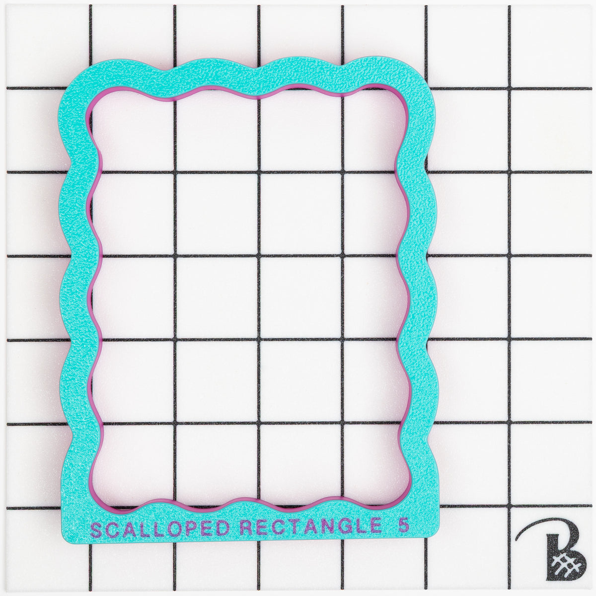 Scalloped Rectangle Plaque Cookie Cutter