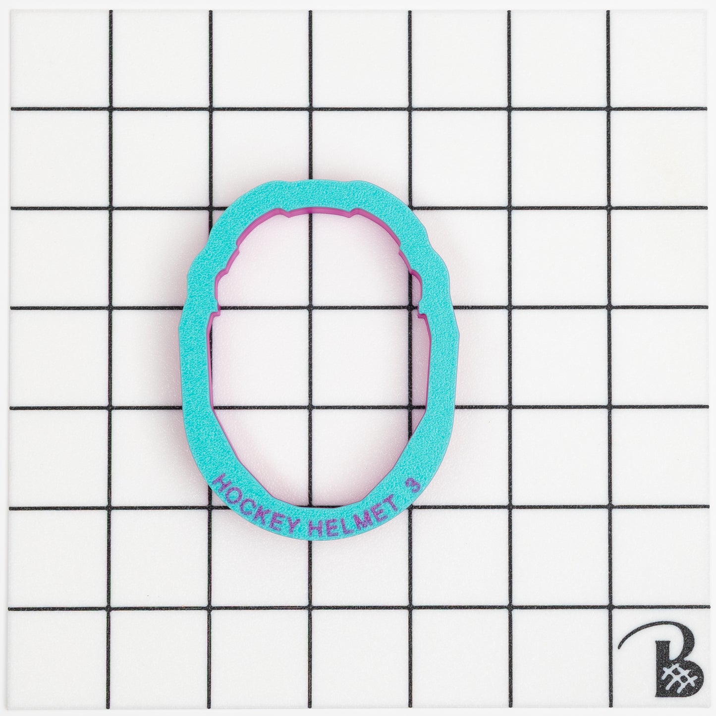 Ice Hockey Helmet Cookie Cutter