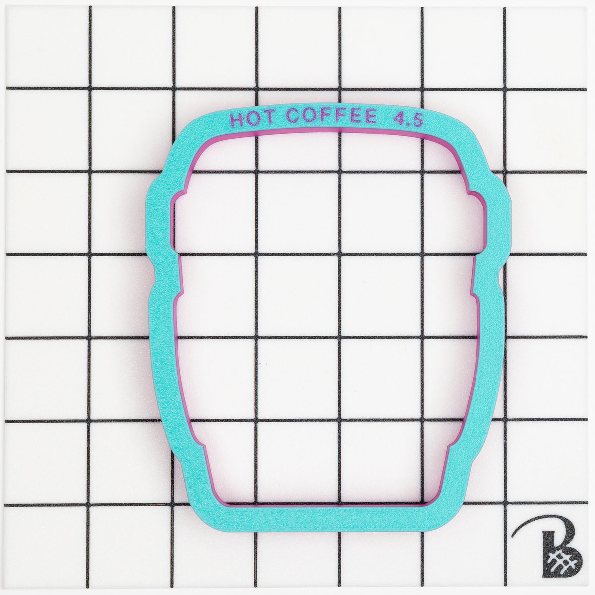 Hot Coffee Cup (chunky- version 2- rounded) Cookie Cutter