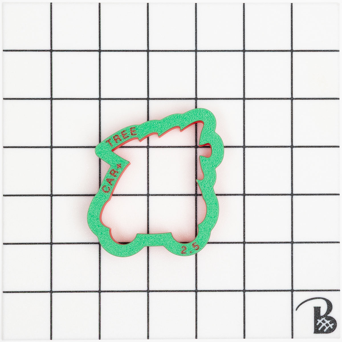 Christmas Tree on Play Car Cookie Cutter