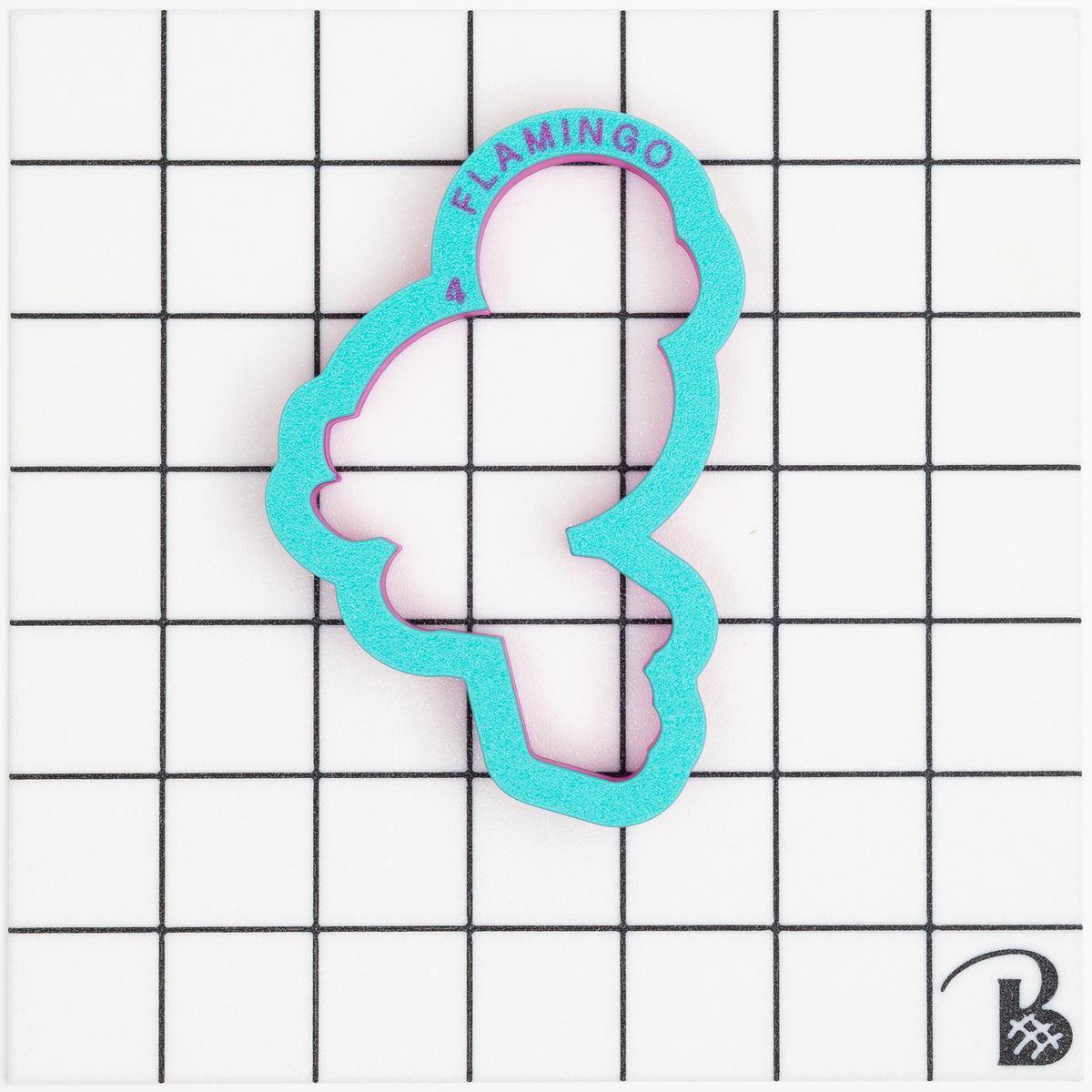 Flamingo Cookie Cutter (recommend sizing up)