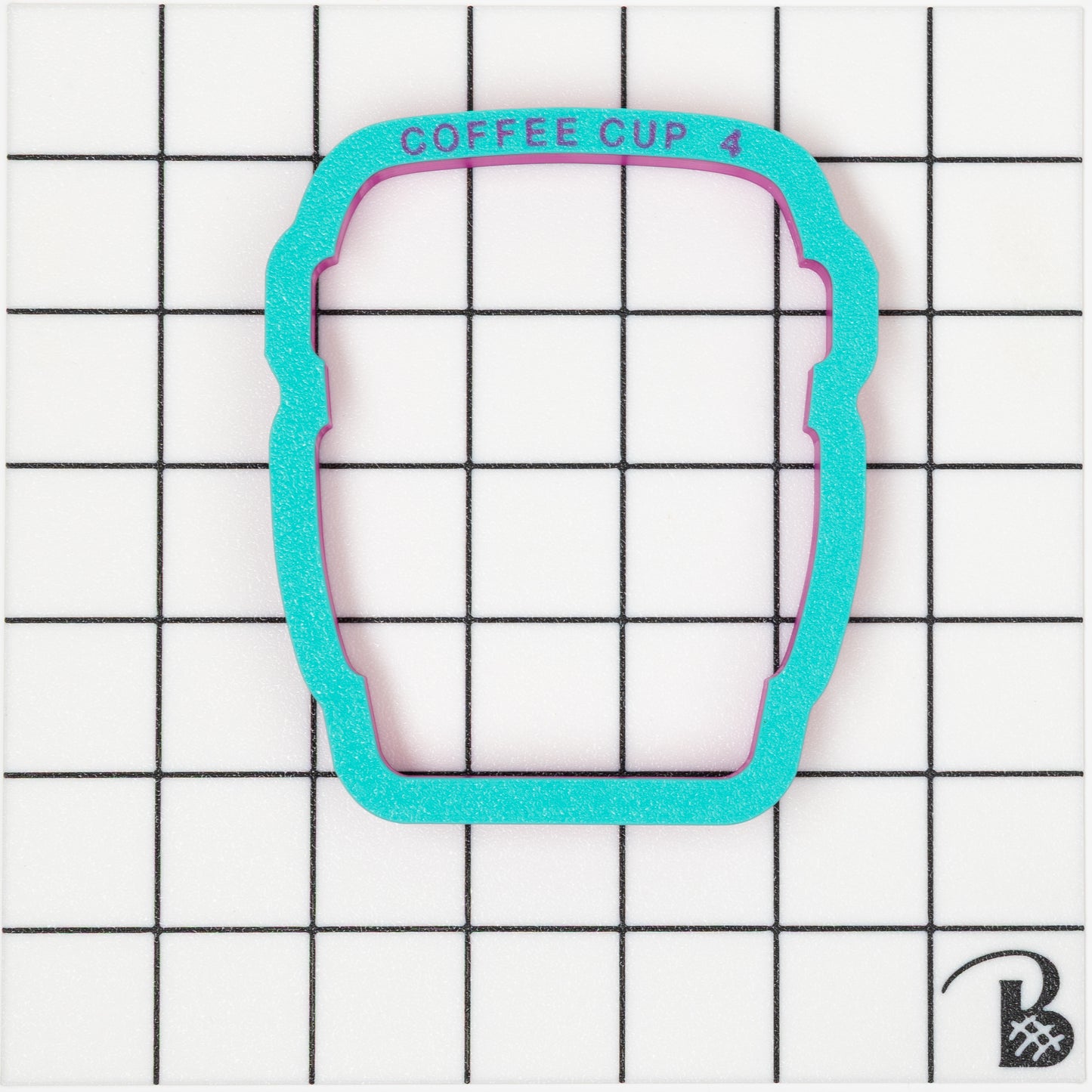 Hot Coffee Cup (chunky- version 2- rounded) Cookie Cutter