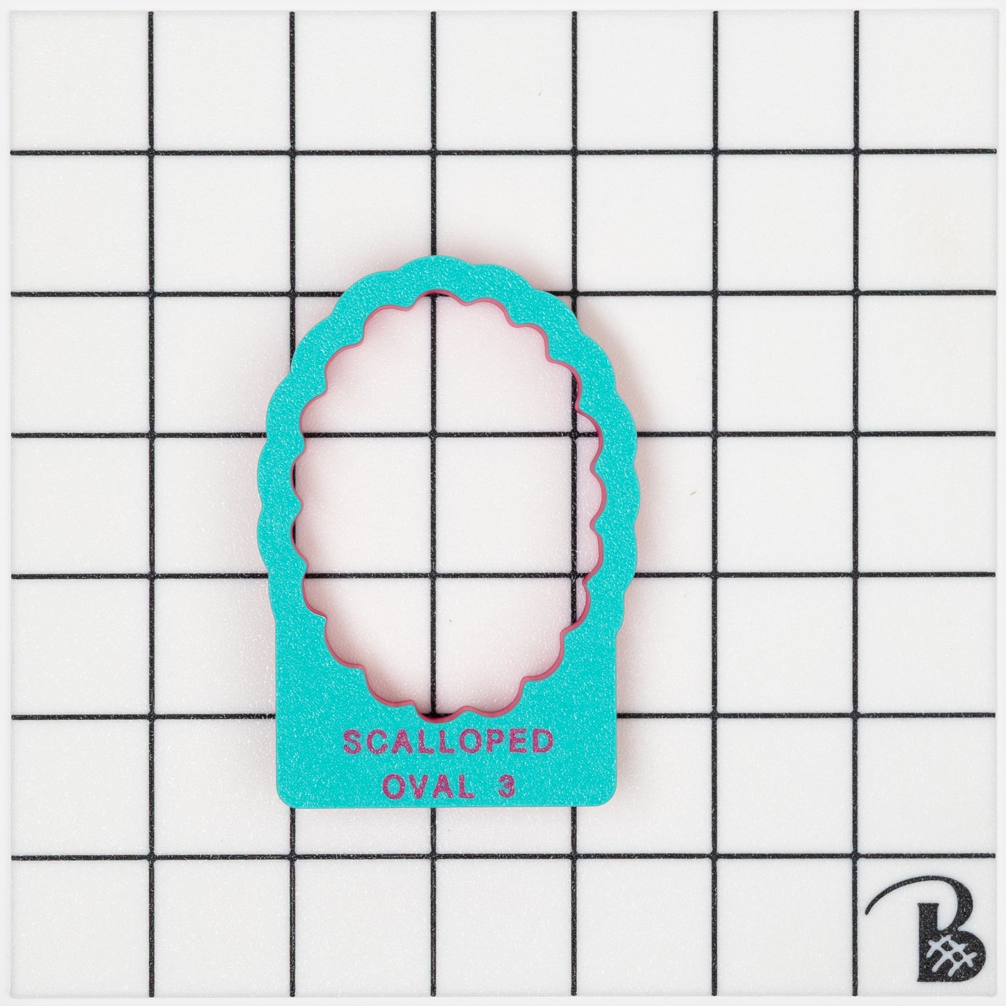 Scalloped Edge OVAL Plaque Cookie Cutter