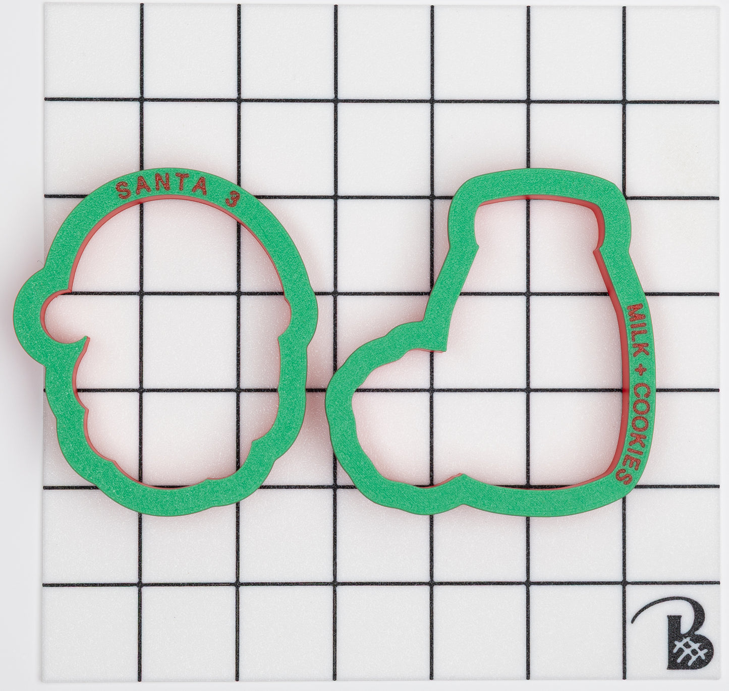 Santa & Milk and Cookies (Set of 2) Cookie Cutter