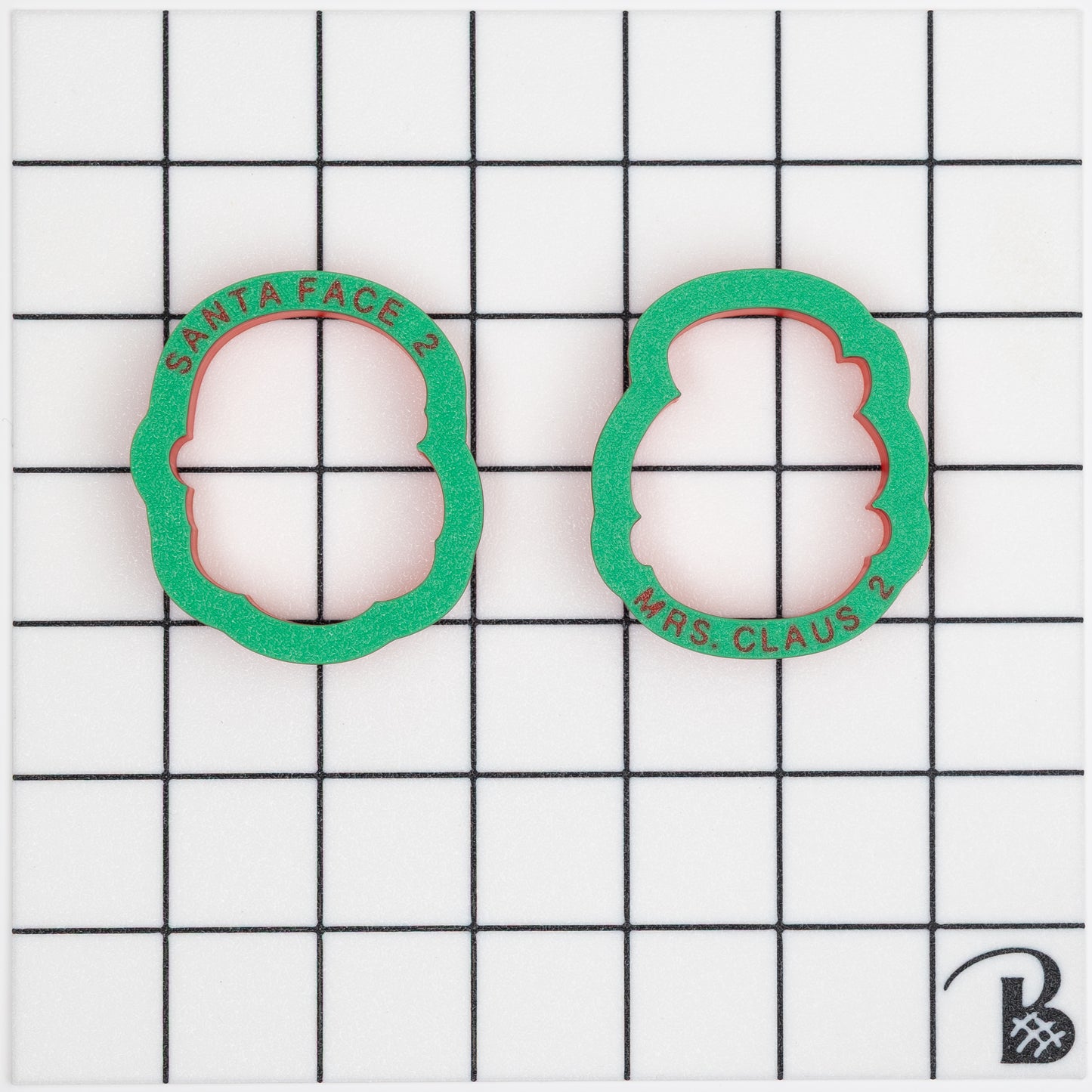 Mr. and Mrs. Claus Cookie Cutters (sold individually or as a set)