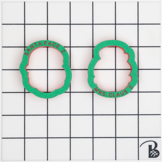 Mr. and Mrs. Claus Cookie Cutters (sold individually or as a set)