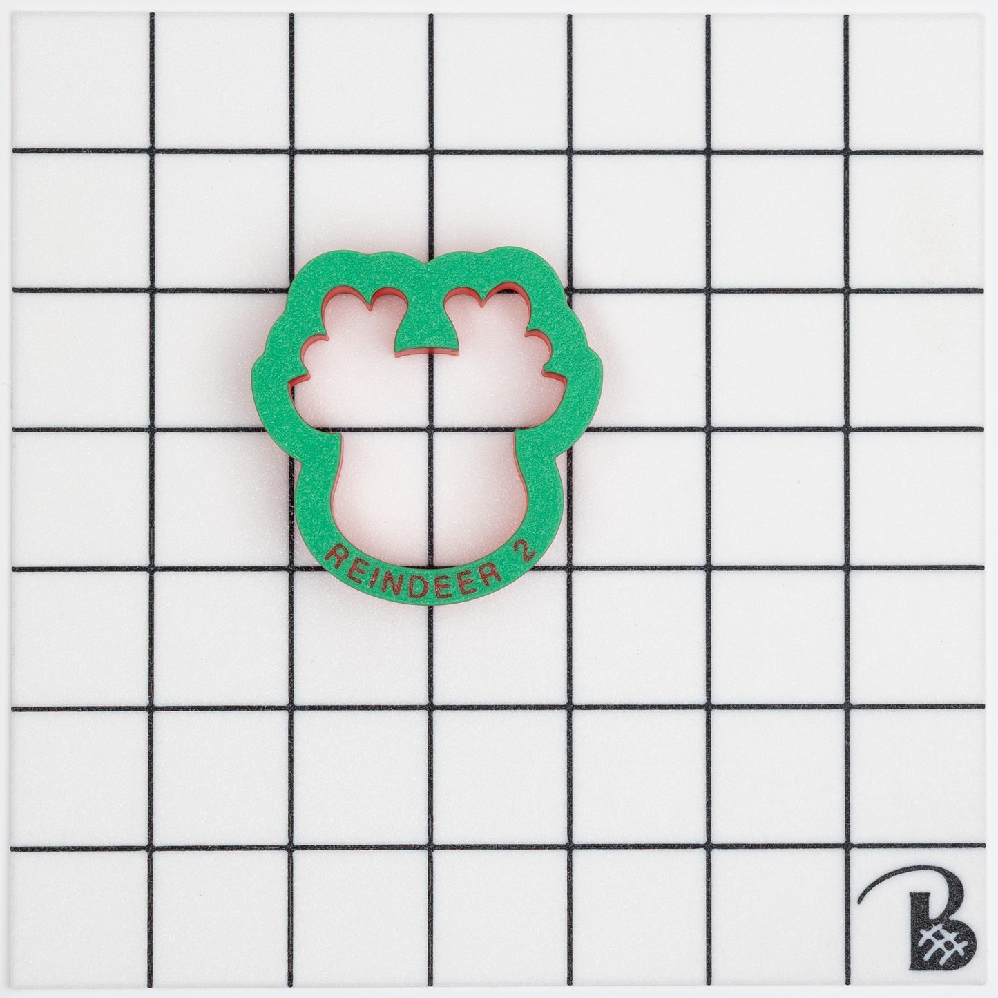 Reindeer Face (chunky version) Cookie Cutter / Rudolph