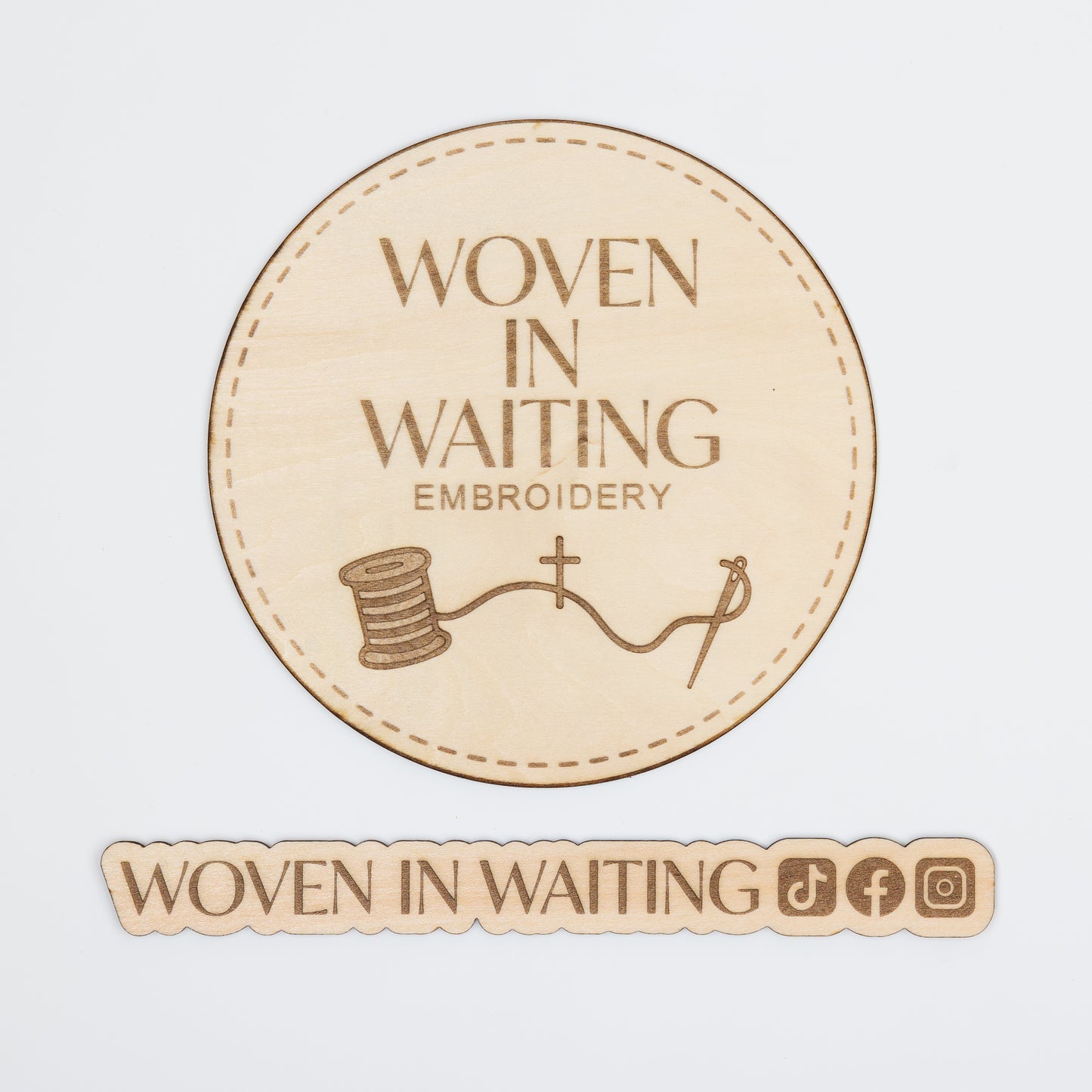 Custom LOGO Laser Engraved Wooden Plaque