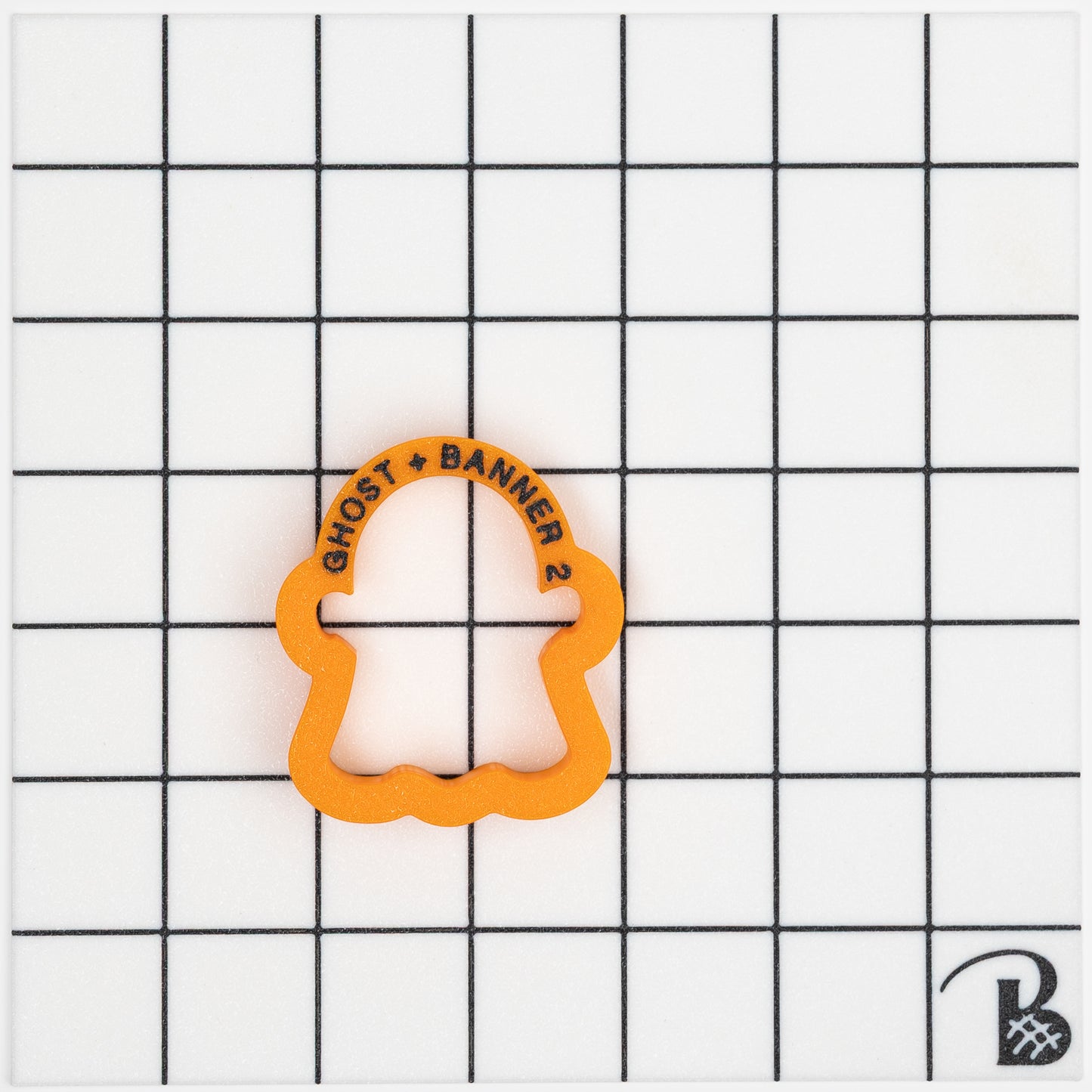 Cute Ghost with Boo Banner Cookie Cutter