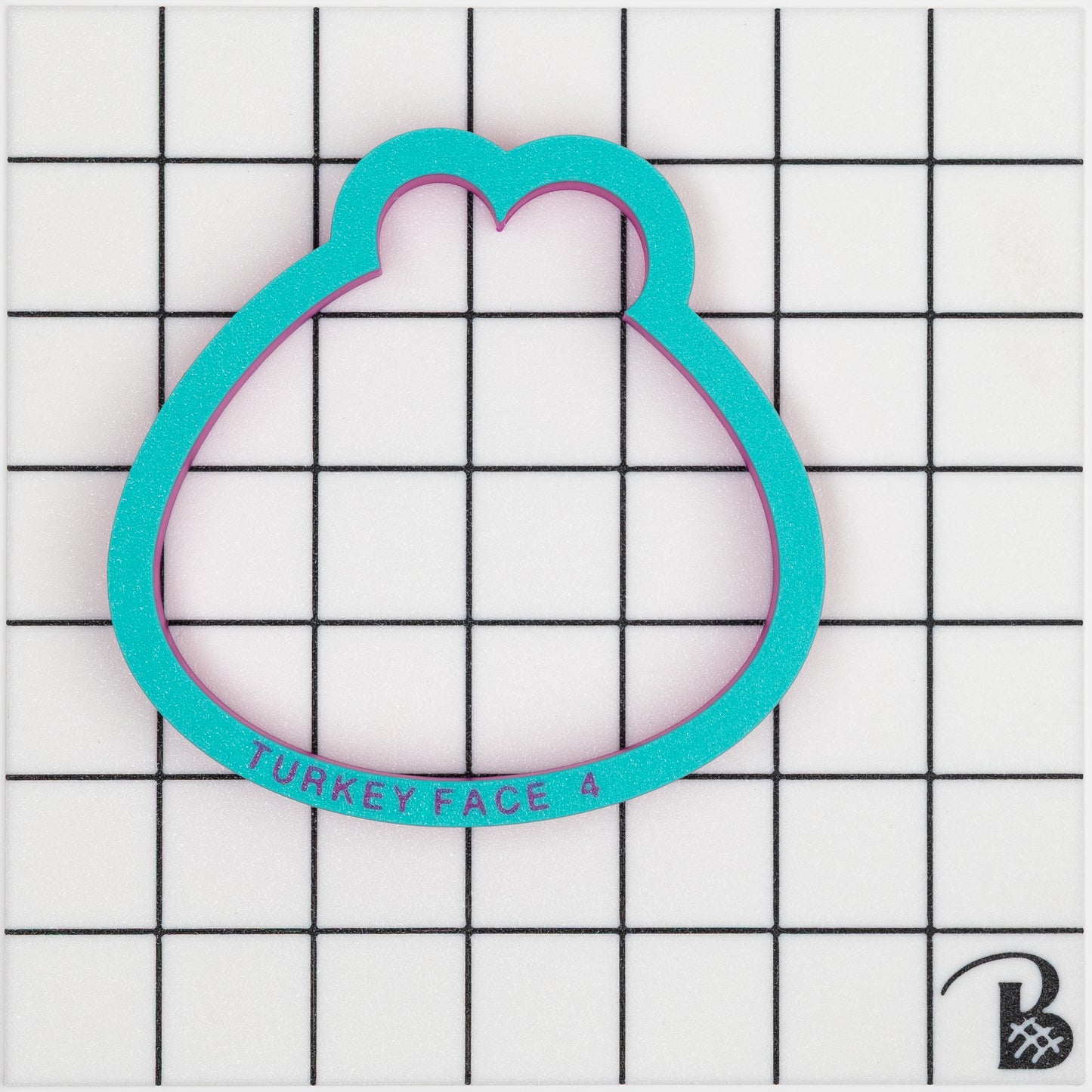 Turkey Face (chunky version) Cookie Cutter