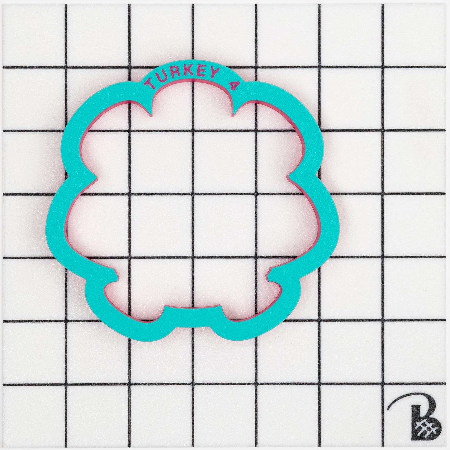 Cute Turkey (chunky- sitting) Cookie Cutter
