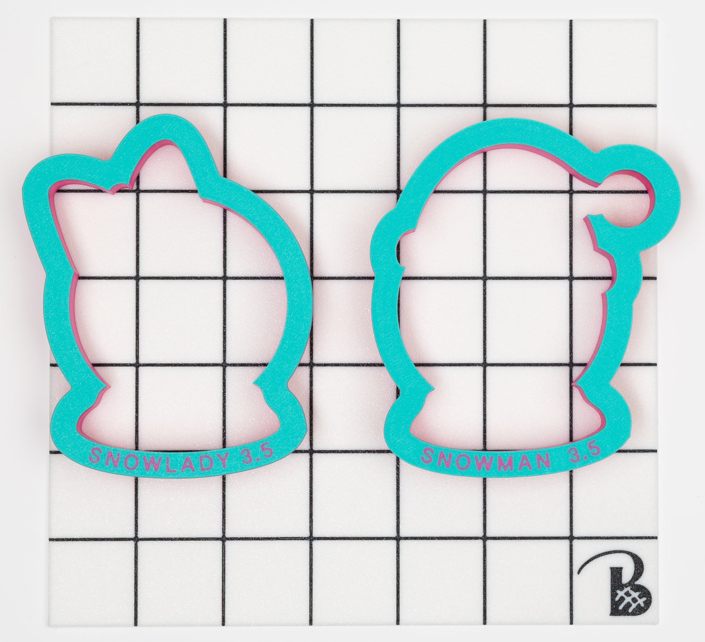 Snowman & Snowlady Face (Set of 2 or Individual) Cookie Cutter