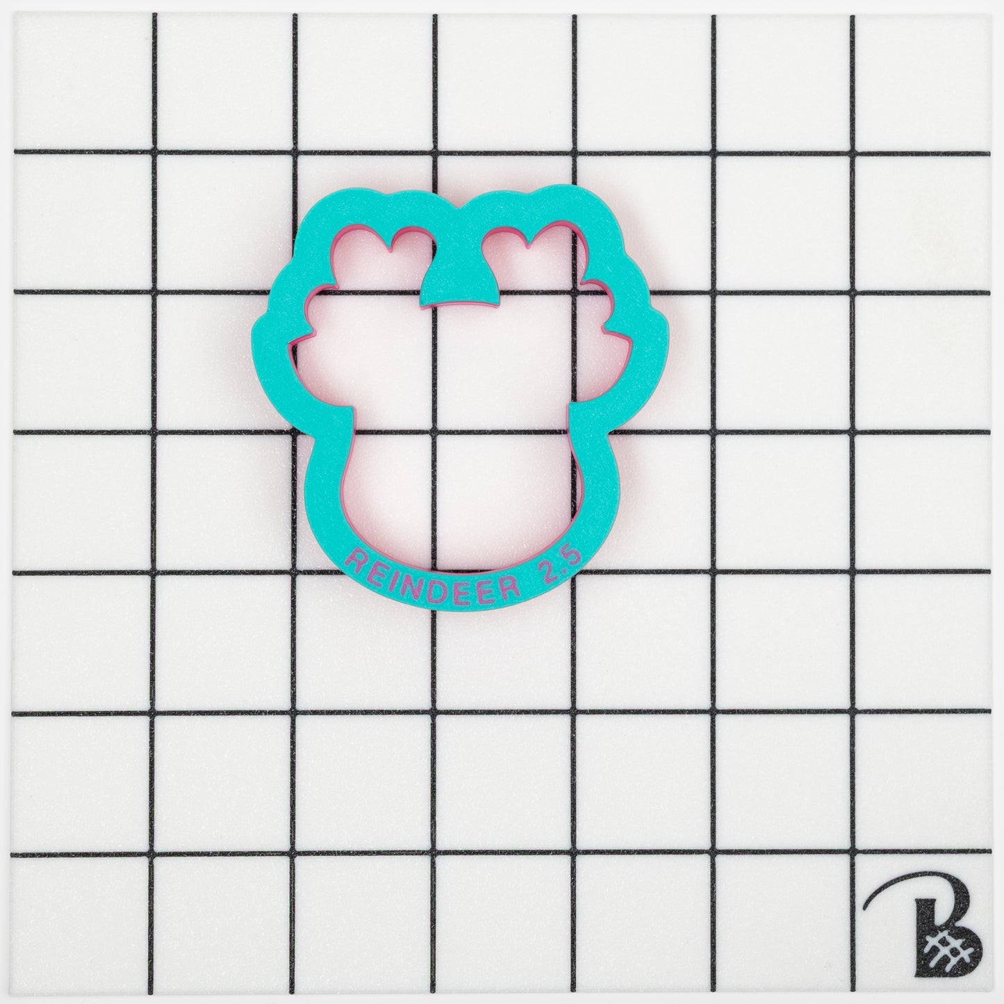 Reindeer Face (chunky version) Cookie Cutter / Rudolph