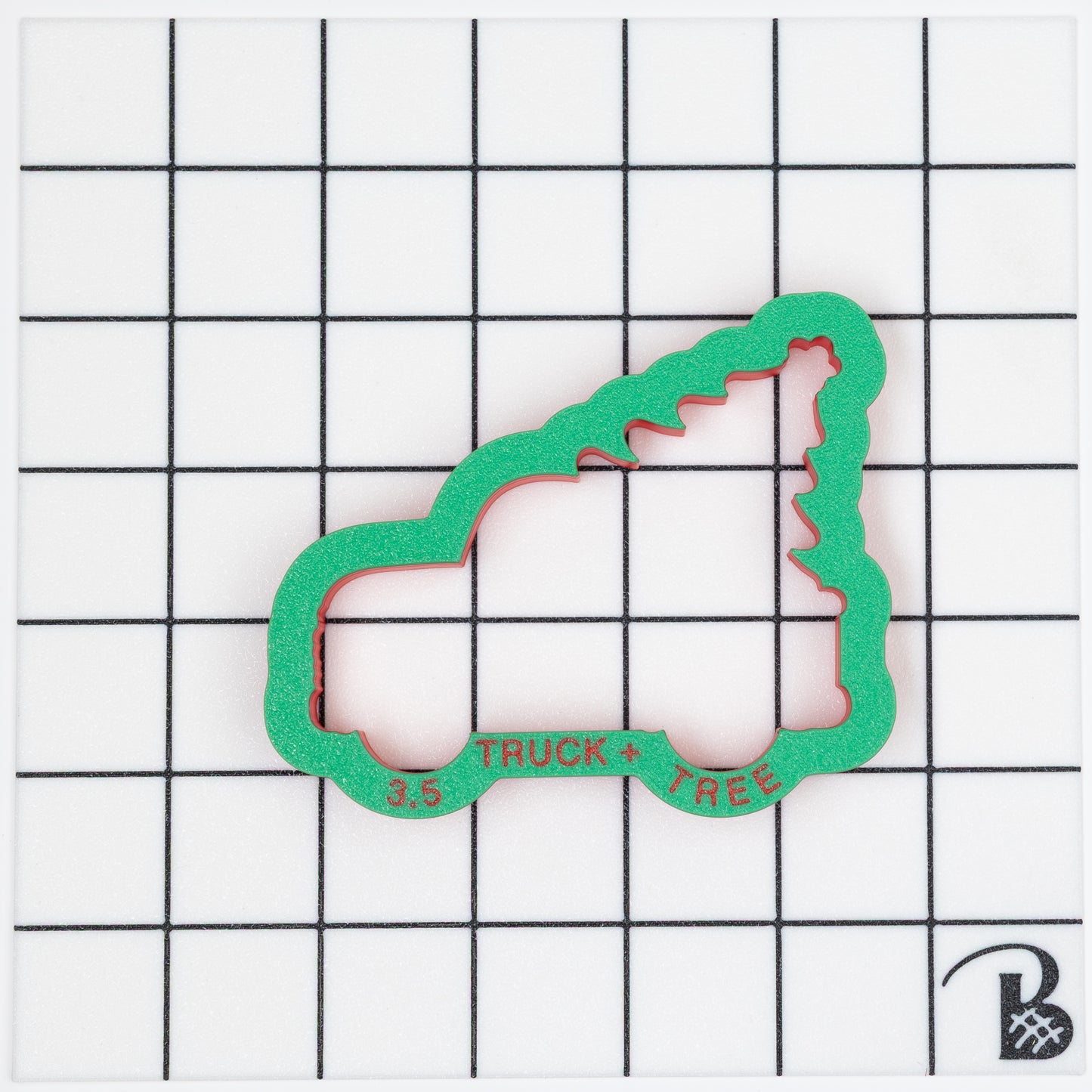 Old Truck with Christmas Tree Cookie Cutter