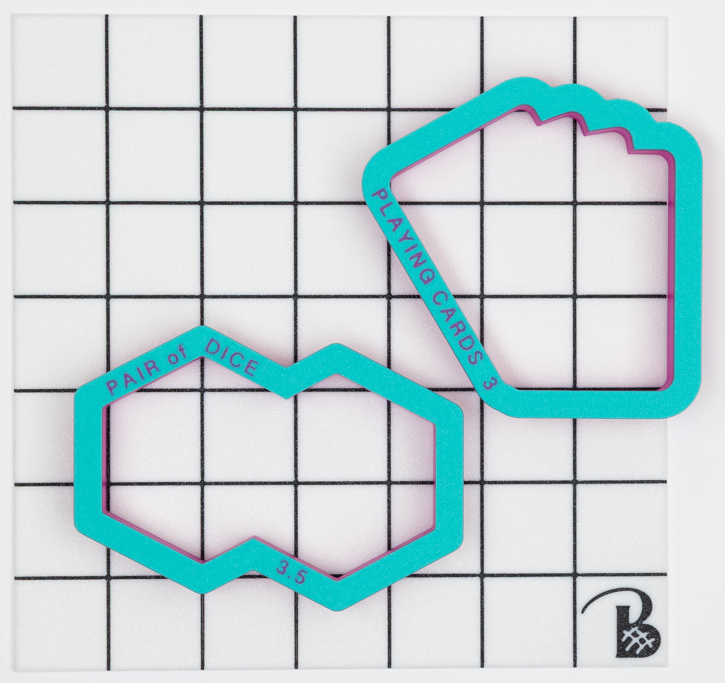 Pair of Dice Cookie Cutter (recommend sizing up)