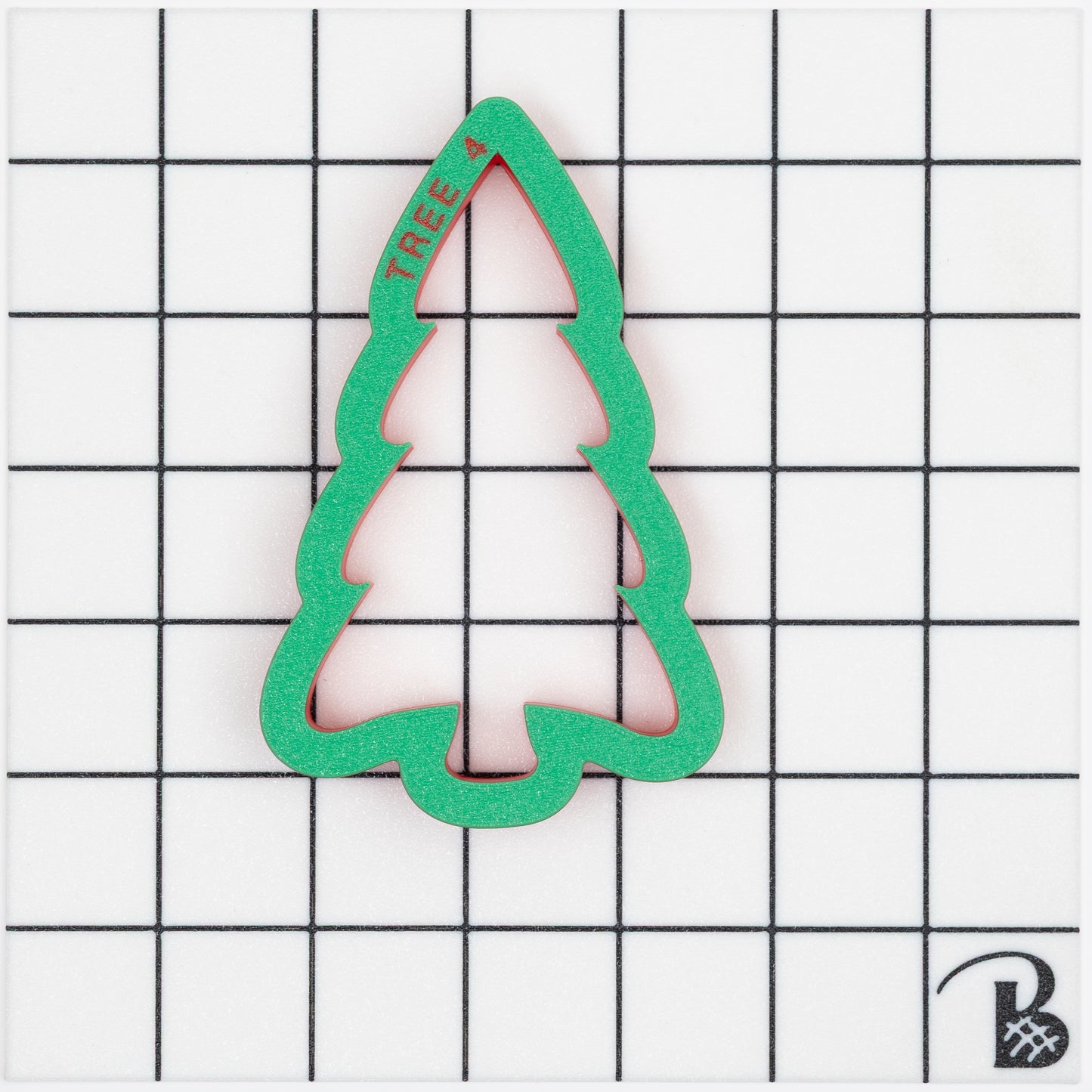 Christmas Tree (rounded and skinny) Cookie Cutter (recommend sizing up)